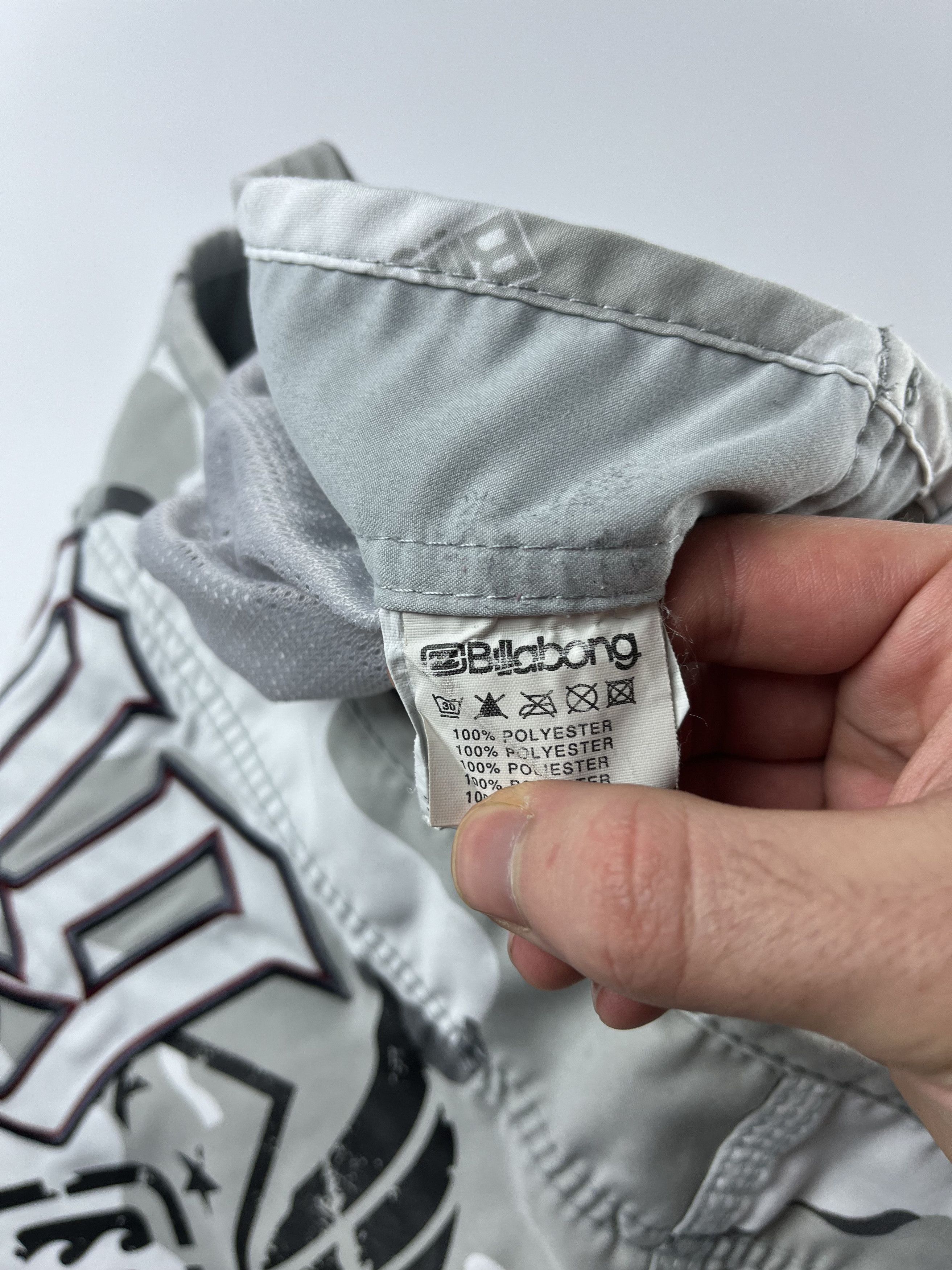 Billabong × Ed Hardy BAGGY! Billabong Vintage Camo Big Logo Shorts Size US 36 / EU 52 - 7 Thumbnail