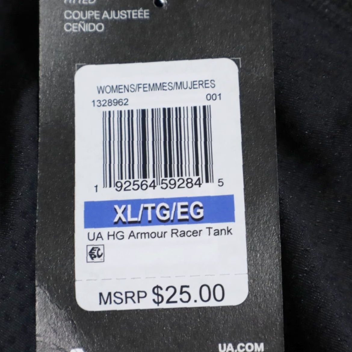 Under Armour Under Armour Heat Gear Racer Tank Top Black Women's XL Shirt Size XL / US 12-14 / IT 48-50 - 6 Thumbnail