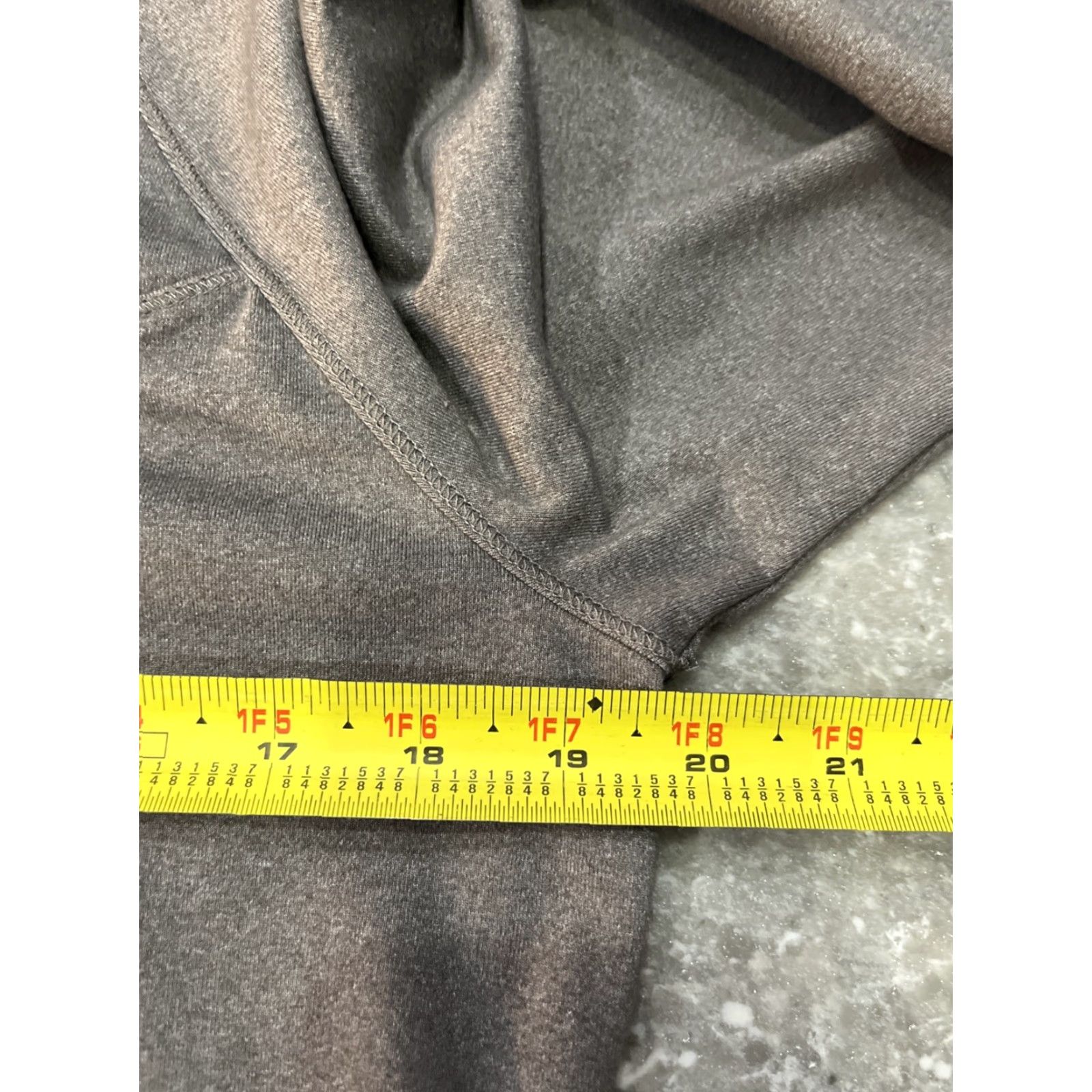 Vintage LOLE Dress Gray Zip Neck L/S Stretch Size L Womens Knee Length Athleisure Dress Size L / US 10 / IT 46 - 7 Thumbnail