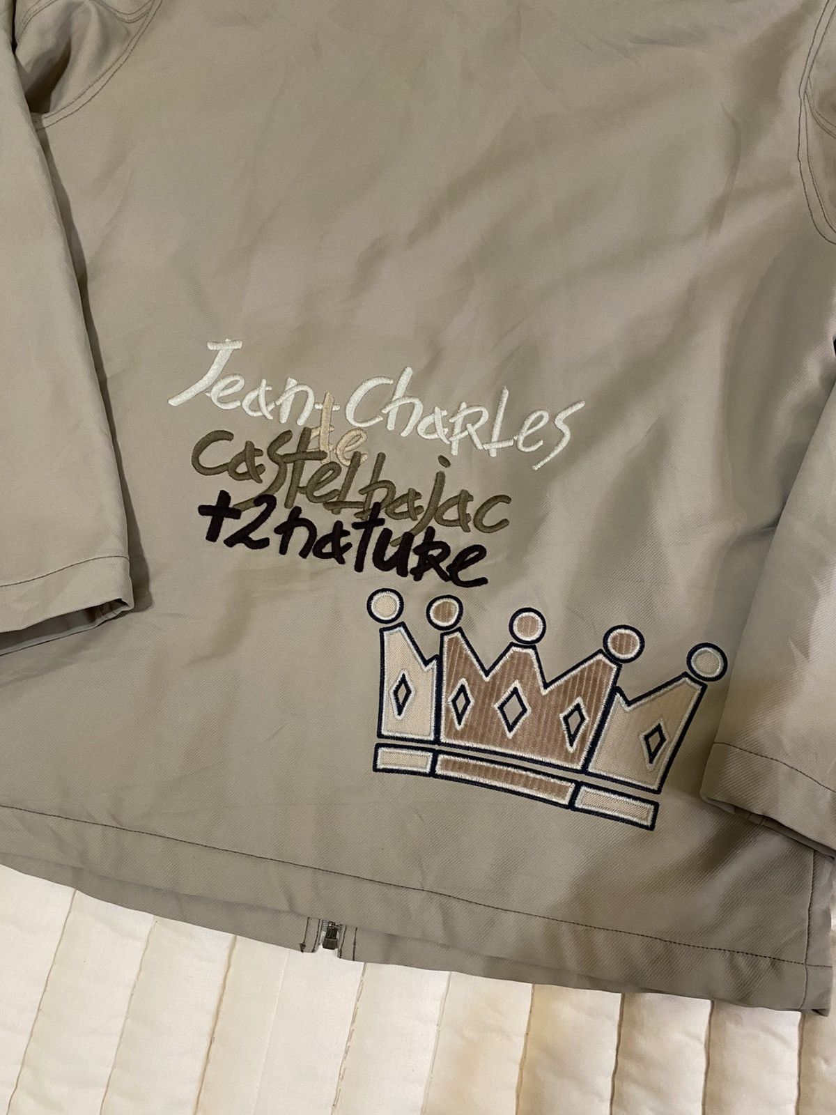 Jean Charles De Castelbajac Castelbajac +2 Nature Embroidered Jacket Khaki Size 3 (L) Size US L / EU 52-54 / 3 - 5 Thumbnail