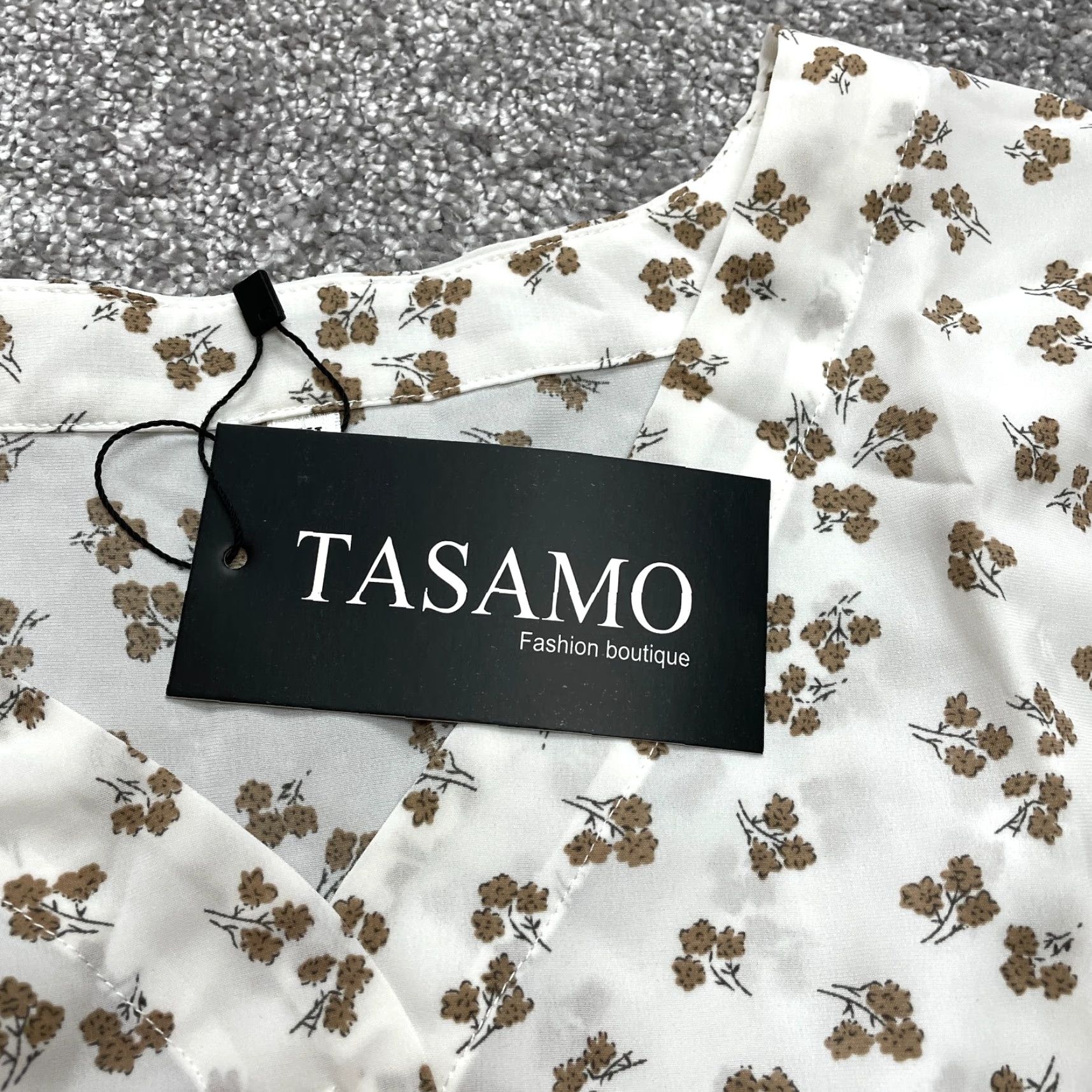 Vintage VINTAGE Tasamo Blouse Shirt Womens 2XL White Floral Button Up Long Sleeve NWT Size XXL / US 16-18 / IT 52-54 - 4 Thumbnail