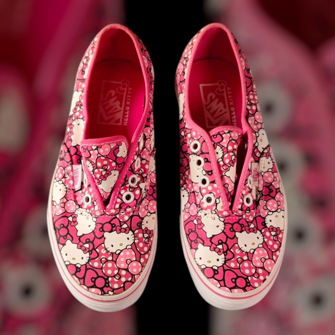 Rare Limited Edition Vans x Hello Kitty Slip On Shoes