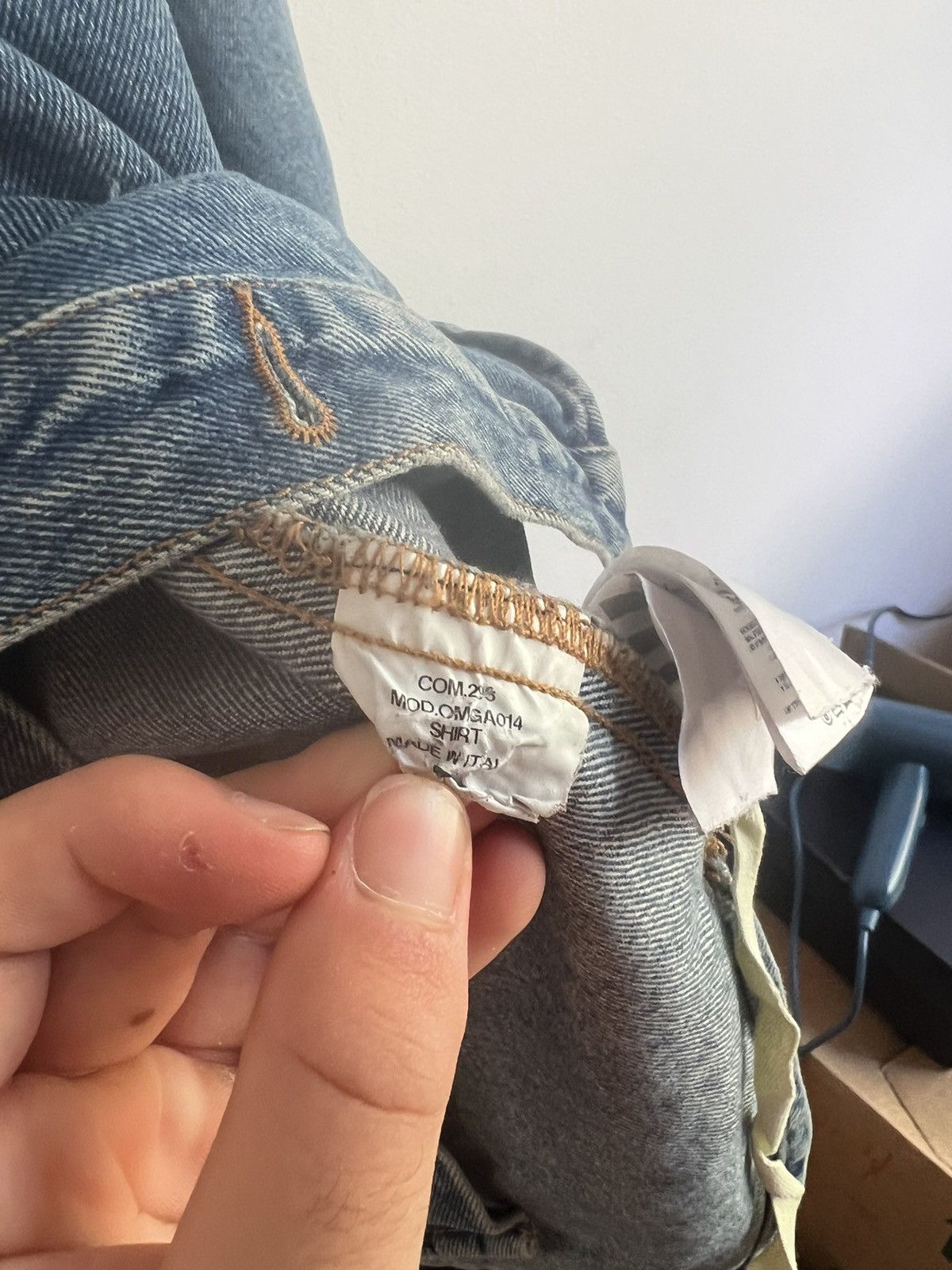 Off-White Off white Temperature Denim Jacket Size US M / EU 48-50 / 2 - 12 Thumbnail