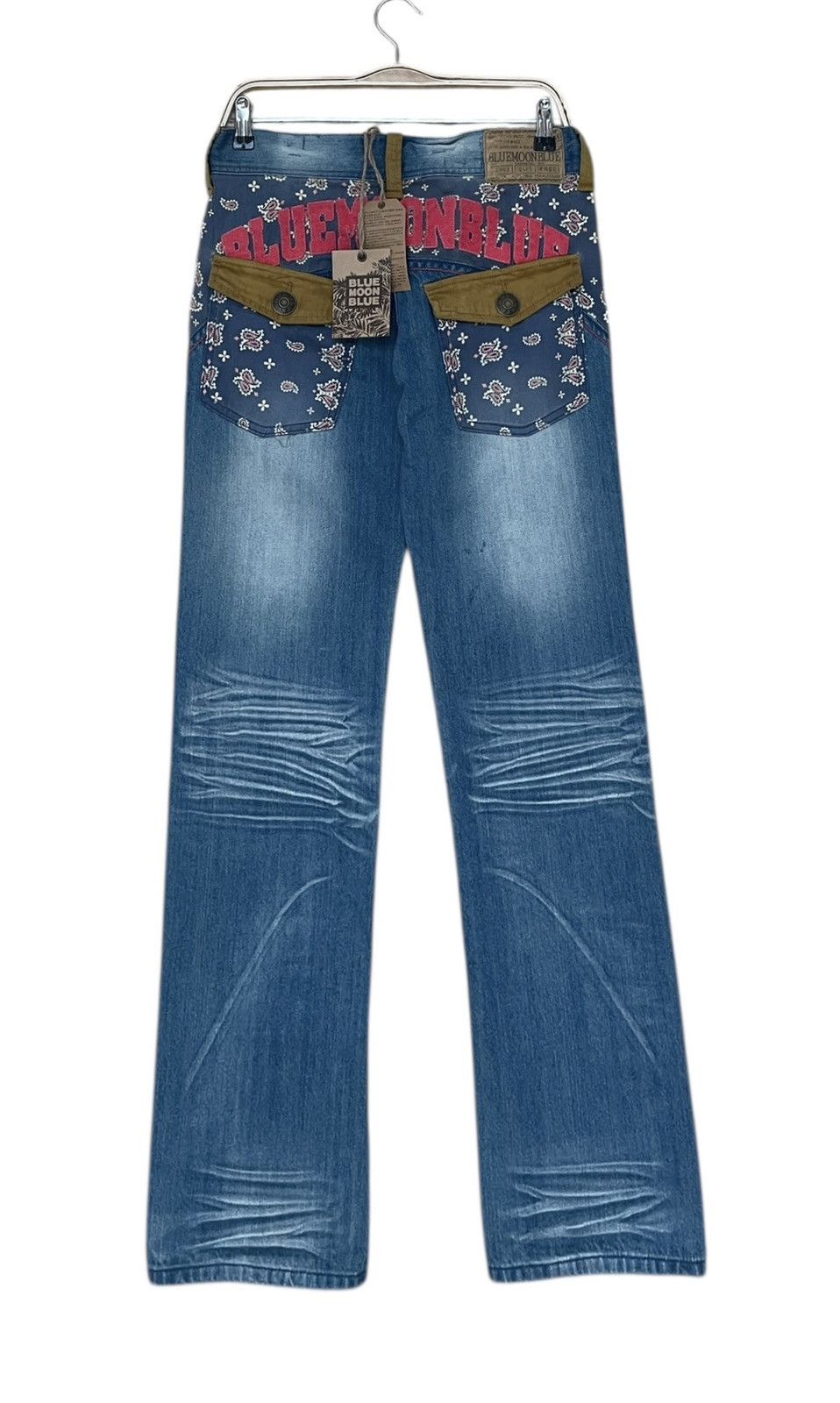 Blue Blue Japan Vintage Japanese Brand Blue Moon Blue Jeans 2000s Size US 34 / EU 50 - 2 Thumbnail