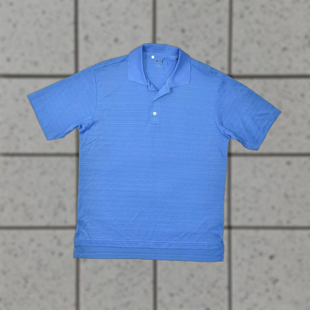 Adidas Adidas Golf Polo Shirt Mens Small Blue Short Sleeve Striped Polyester Polo Shirt Size US S / EU 44-46 / 1 - 1 Thumbnail