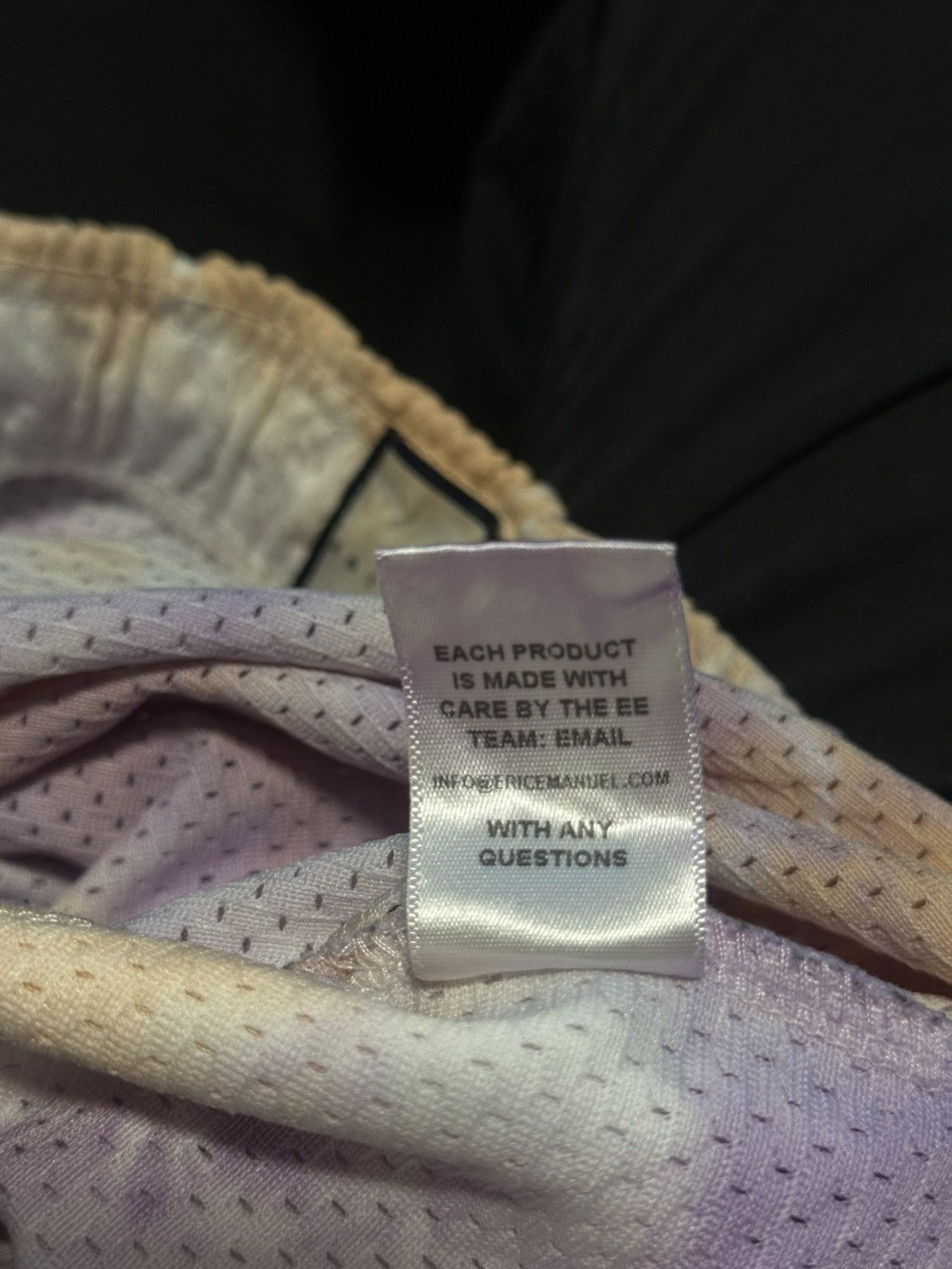 Eric Emanuel Eric Emanuel EE Basic Short 'Lavender Tie Dye/Blue' size M Size US 32 / EU 48 - 3 Thumbnail