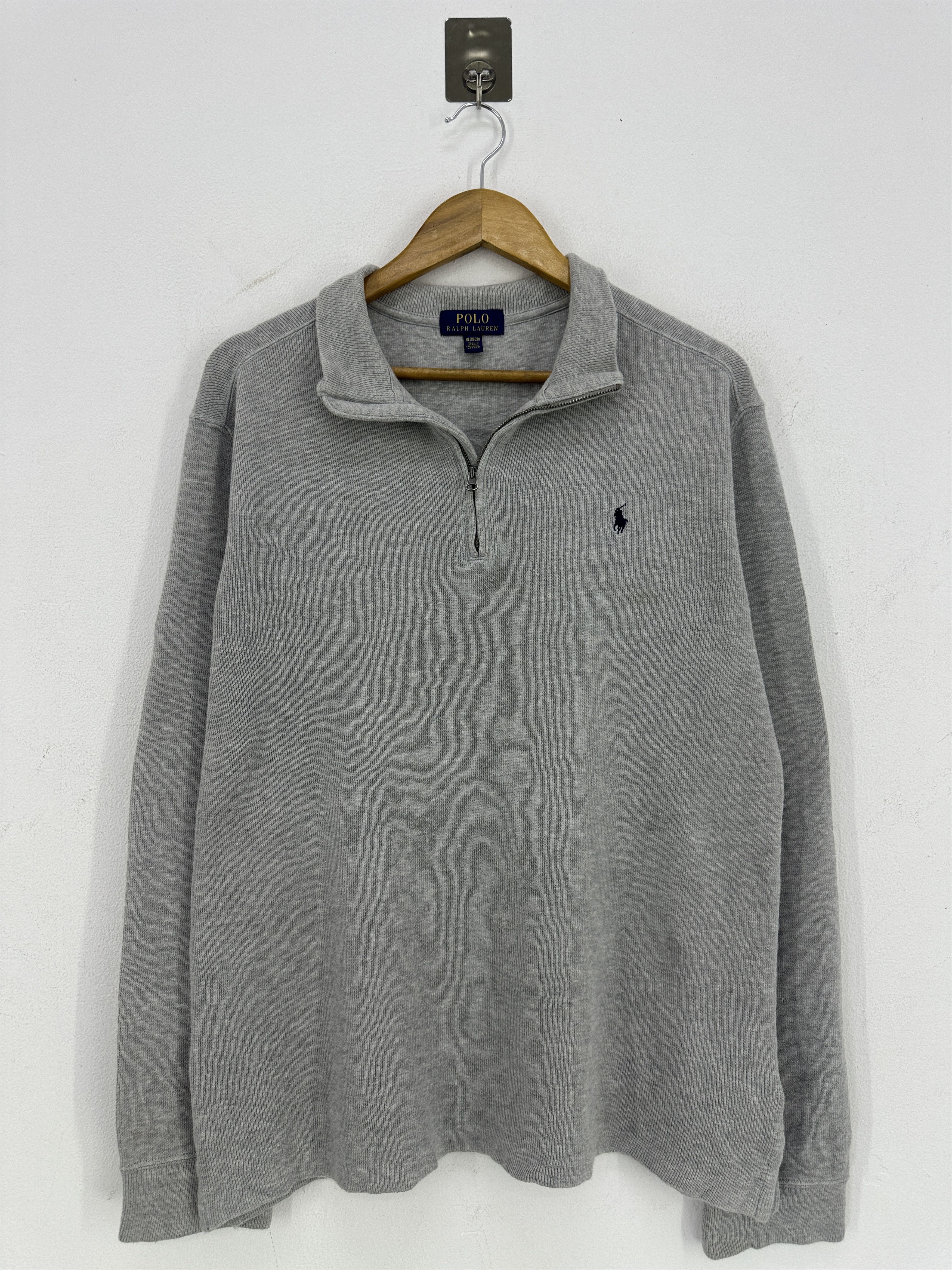 Polo Ralph Lauren Polo Ralph Lauren Grey Quarter-Zip Pullover BP006 Size US XL / EU 56 / 4 - 1 Thumbnail