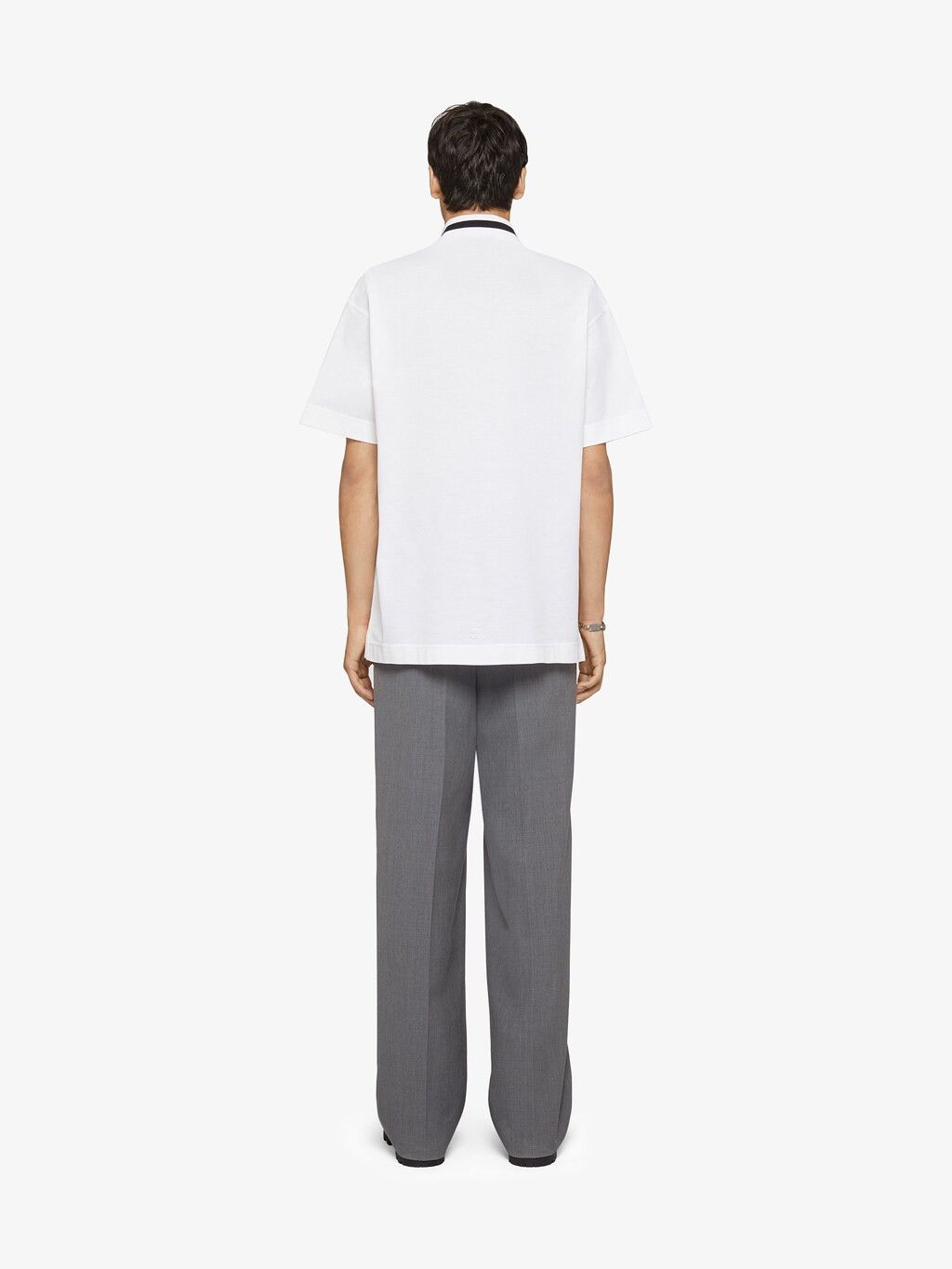 Givenchy o1srvl11e1224 Crest Polo Shirt In Cotton in White Size US L / EU 52-54 / 3 - 4 Thumbnail