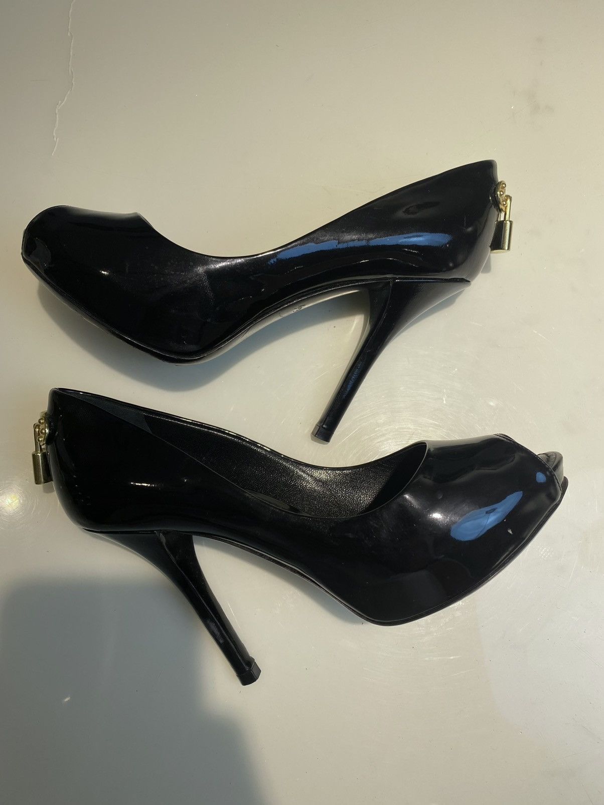 Louis Vuitton LV Oh Really! Peep Toe Heels 35 Size US 5 / IT 35 - 8 Thumbnail