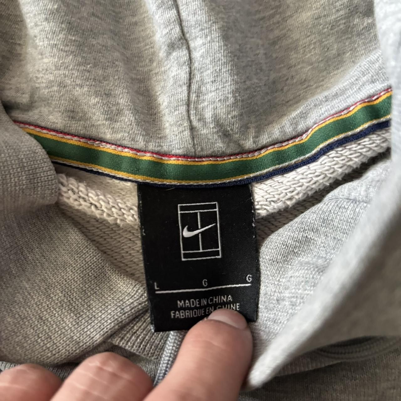 Nike Crazy Vintage 90s Grey Nike Streetwear Essential Hoodie! Size L Size US L / EU 52-54 / 3 - 7 Thumbnail
