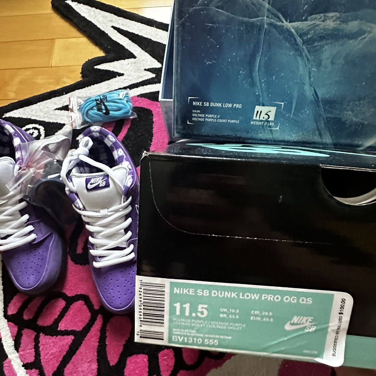 Nike Nike SB Dunk Low Concepts Purple Lobster Size US 11.5 / EU 44-45 - 3 Thumbnail