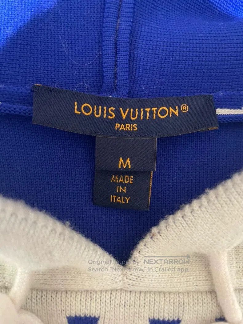 Louis Vuitton Stylish Blue Hooded Cape Sweatshirt. Size US M / EU 48-50 / 2 - 5 Thumbnail