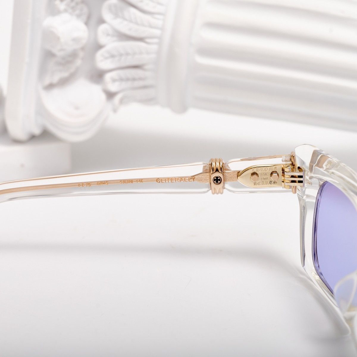 Chrome Hearts CHROME HEARTS CLITERALLY CRYSTAL SUNGLASSES Size ONE SIZE - 5 Thumbnail