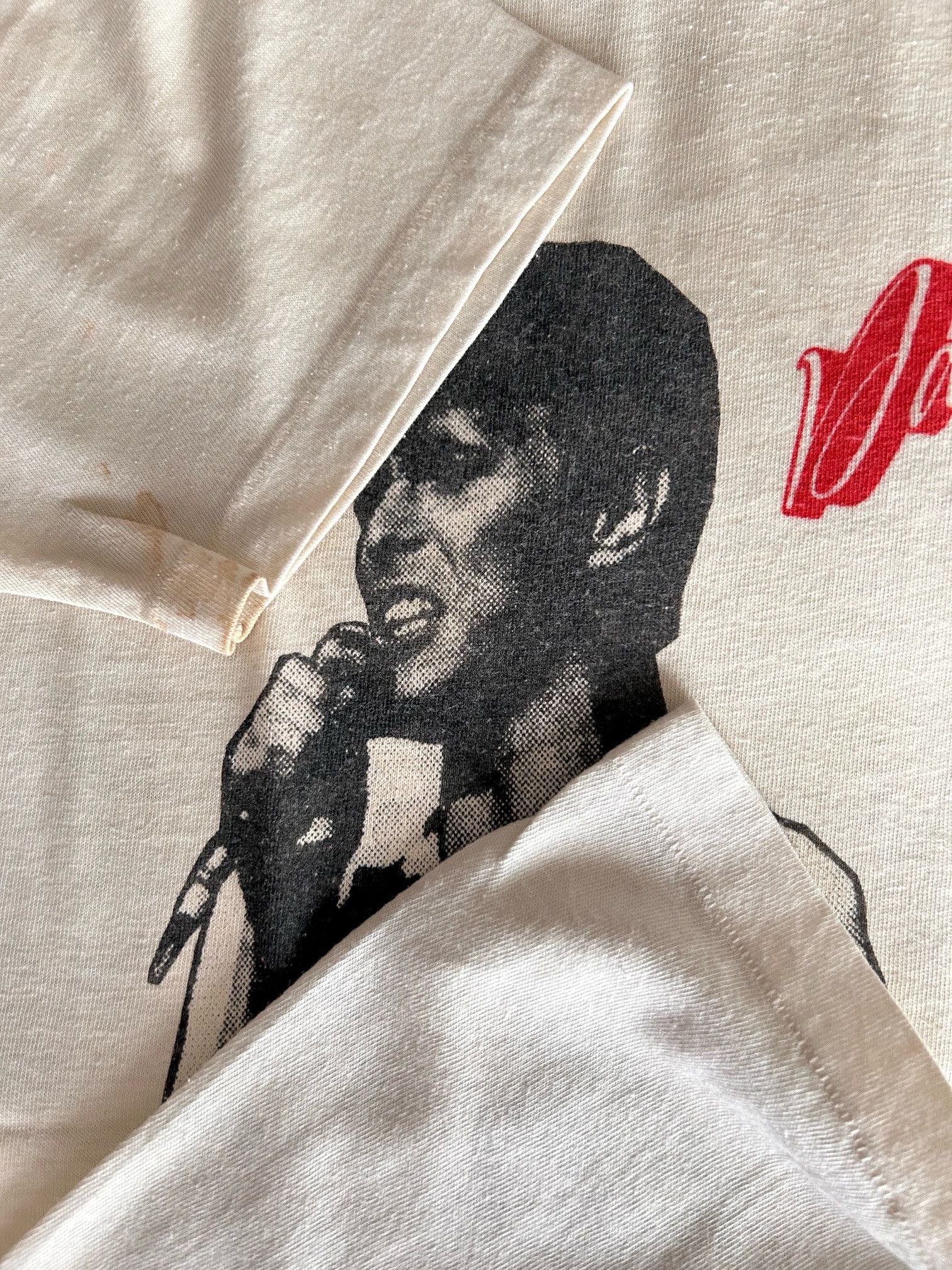 Vintage 1975 Davis Bowie Young American Tee Single Stitch Size US M / EU 48-50 / 2 - 2 Thumbnail