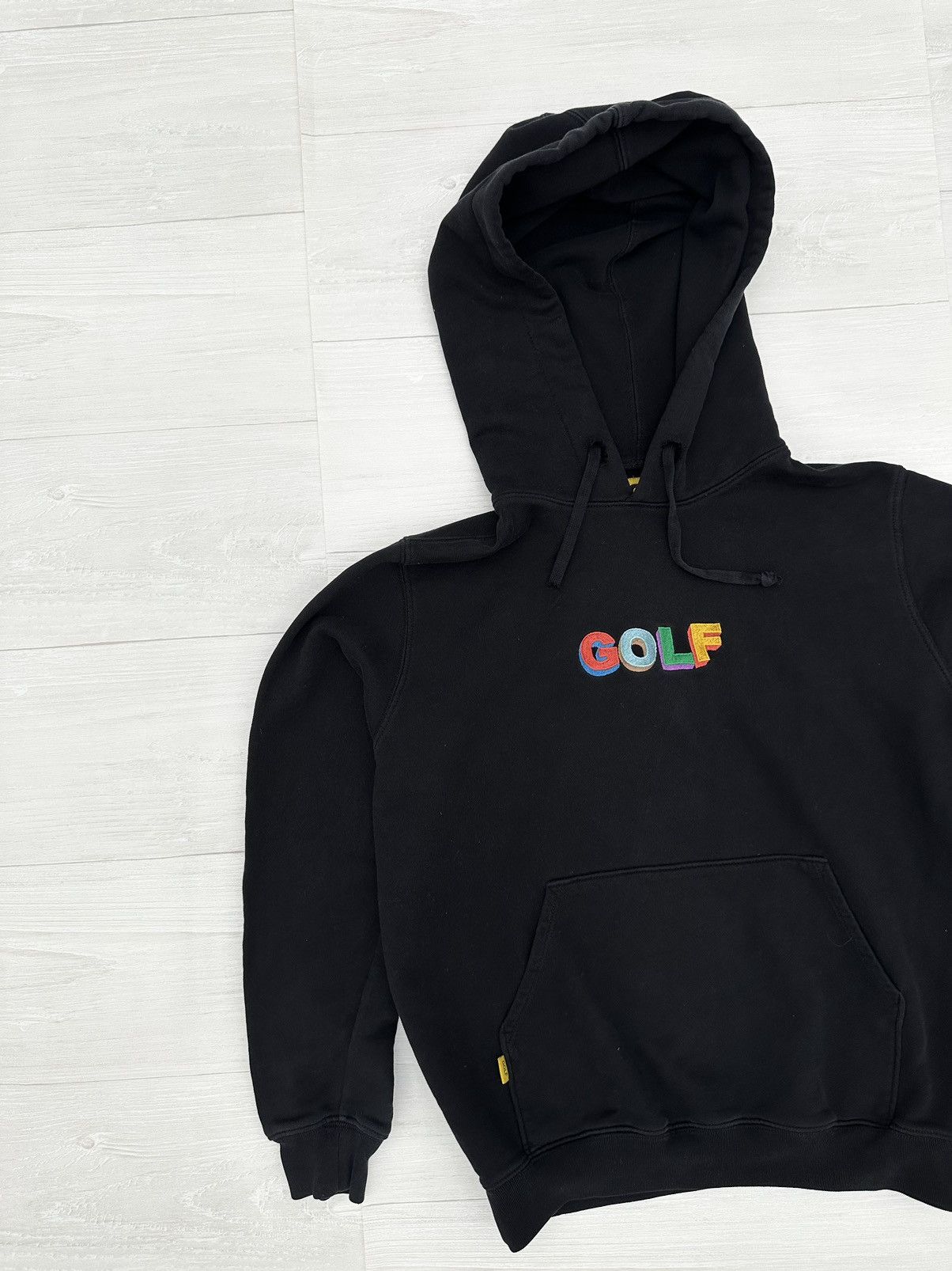 Golf Wang × Tyler The Creator Golf Wang Embroidered Logo Patch Hoodie Black Sz. Small S Size US S / EU 44-46 / 1 - 2 Thumbnail