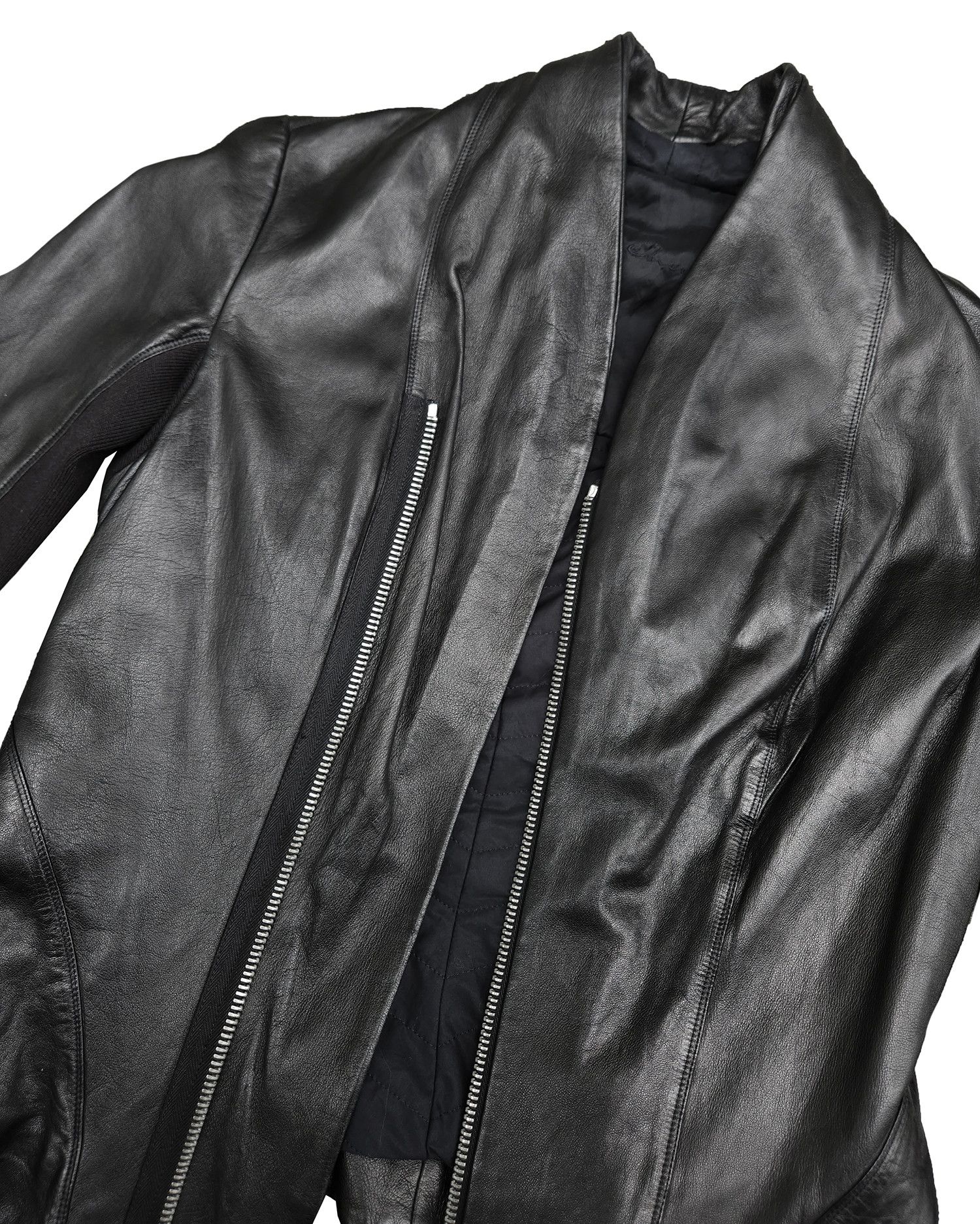Rick Owens Rick Owens Black Princess Leather Jacket Size M / US 6-8 / IT 42-44 - 4 Thumbnail
