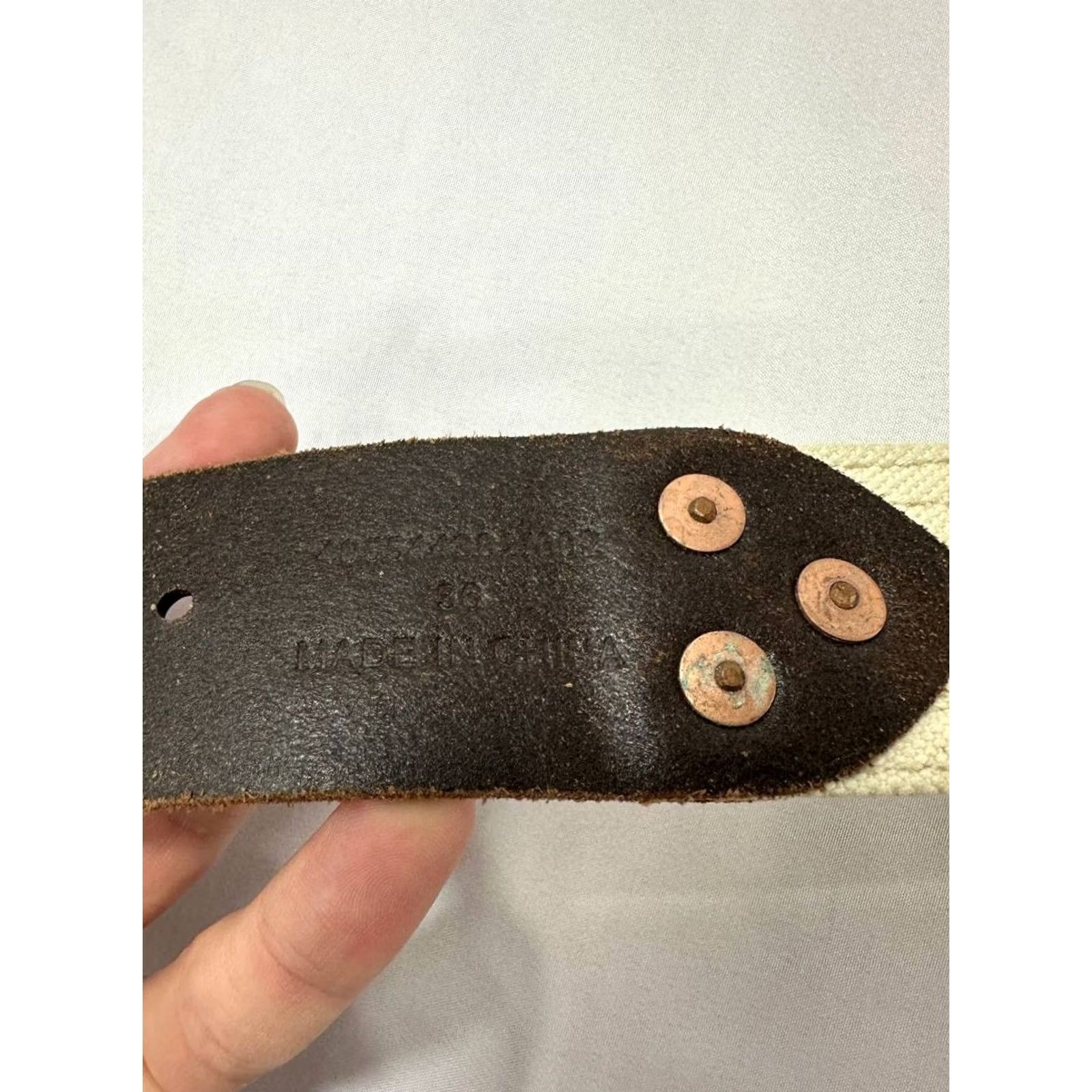 Polo Ralph Lauren Polo Ralph Lauren Belt Men’s Size 36 Brown Leather Stitched Canvas Size US M / EU 48-50 / 2 - 7 Thumbnail