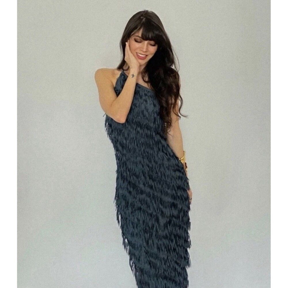 Zara Zara Long Fringe Dress Size M / US 6-8 / IT 42-44 - 6 Thumbnail