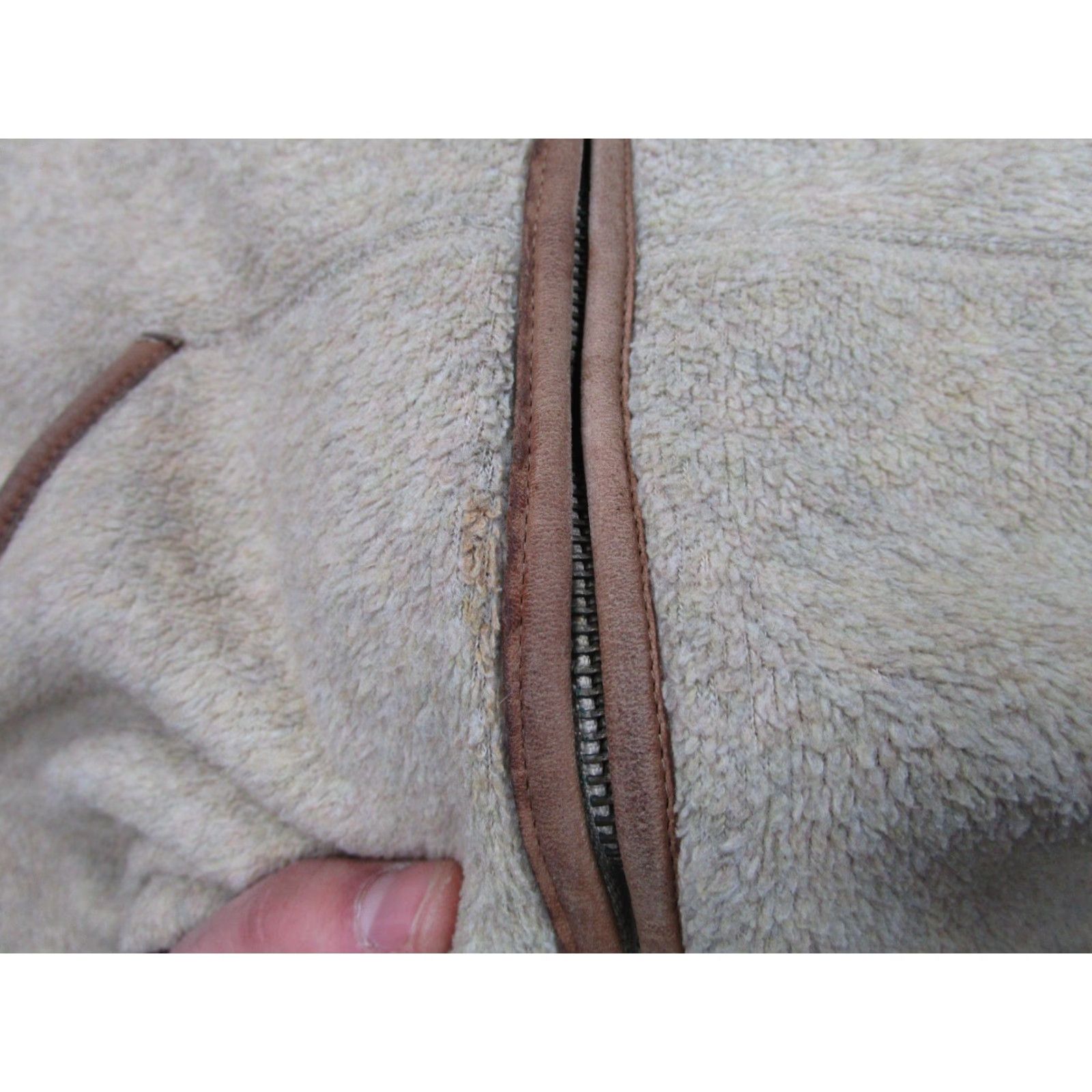Ralph Lauren Lauren Ralph Lauren Vest Womens XLT Tall Beige Fleece Hooded Full Zip Pockets Size XL / US 12-14 / IT 48-50 - 6 Thumbnail
