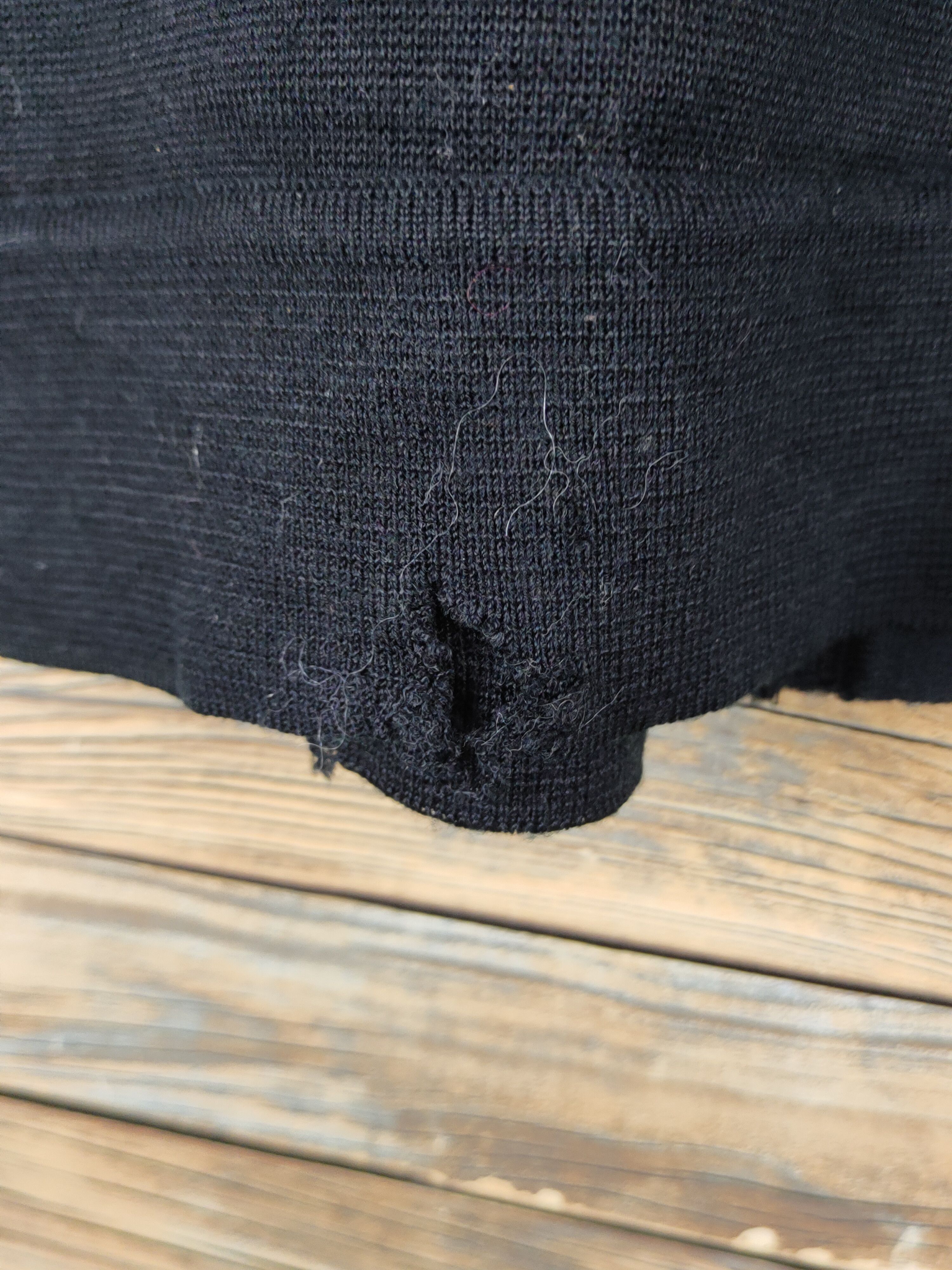 Vintage Japan ripped vintage Black Knitwear art Cardigan #W161628 Size L / US 10 / IT 46 - 8 Thumbnail