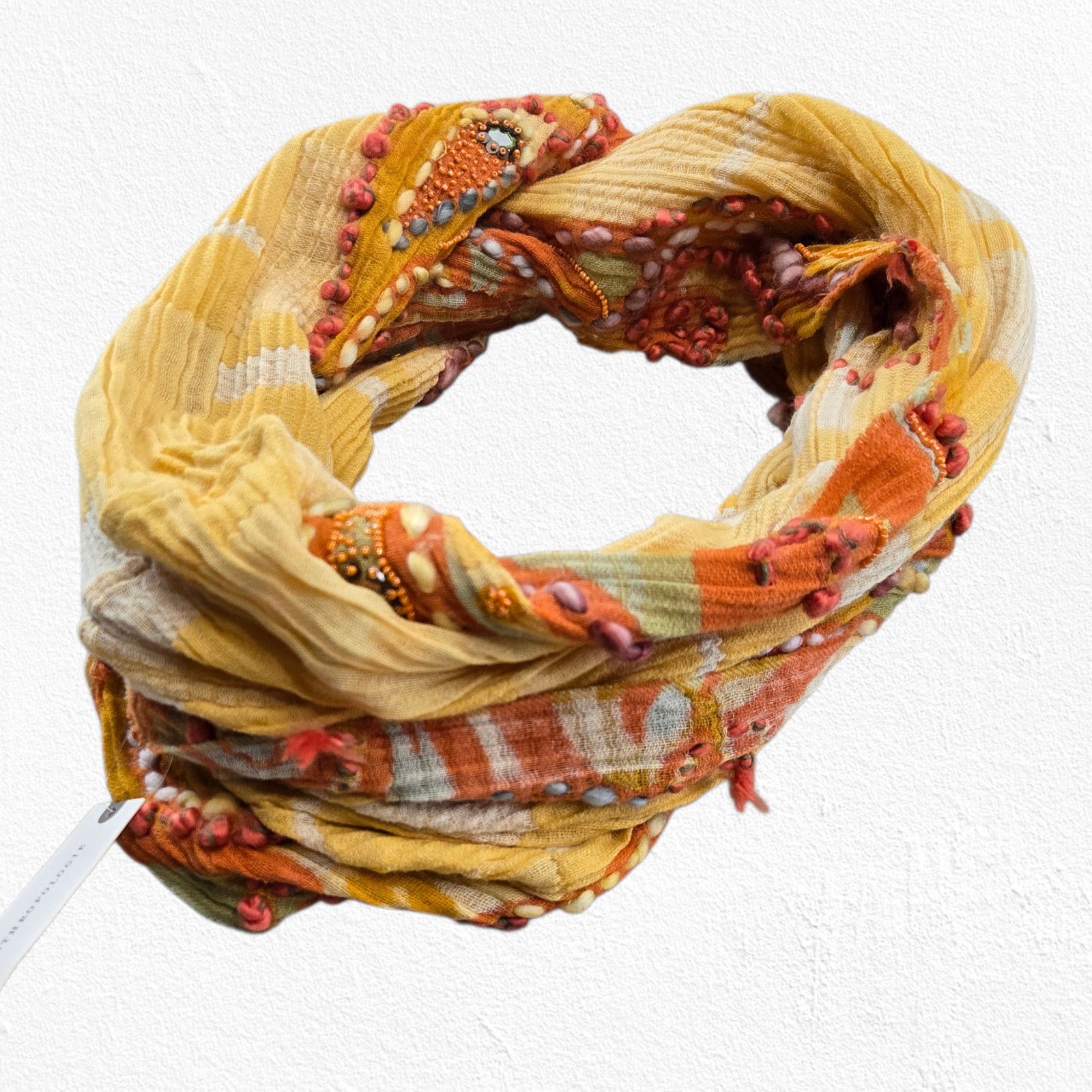 Anthropologie Anthropologie Embellished Paisley Infinity Scarf (NWT) Size ONE SIZE - 3 Thumbnail