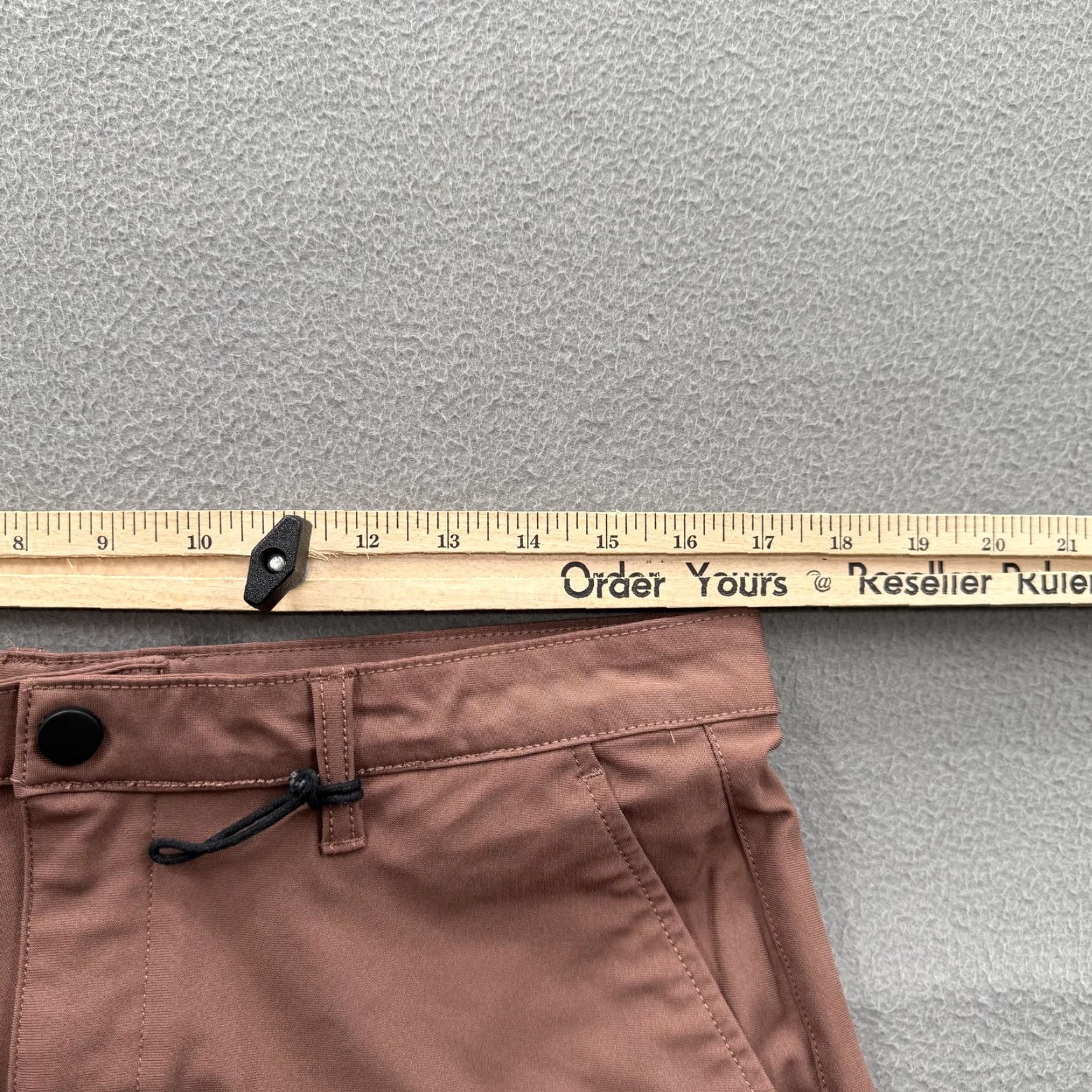 Vintage Desert Dunes Mens Chino Shorts 34 Brown Flat Front 7 Inseam Casual Summer Golf Pocket Size US 34 / EU 50 - 5 Thumbnail