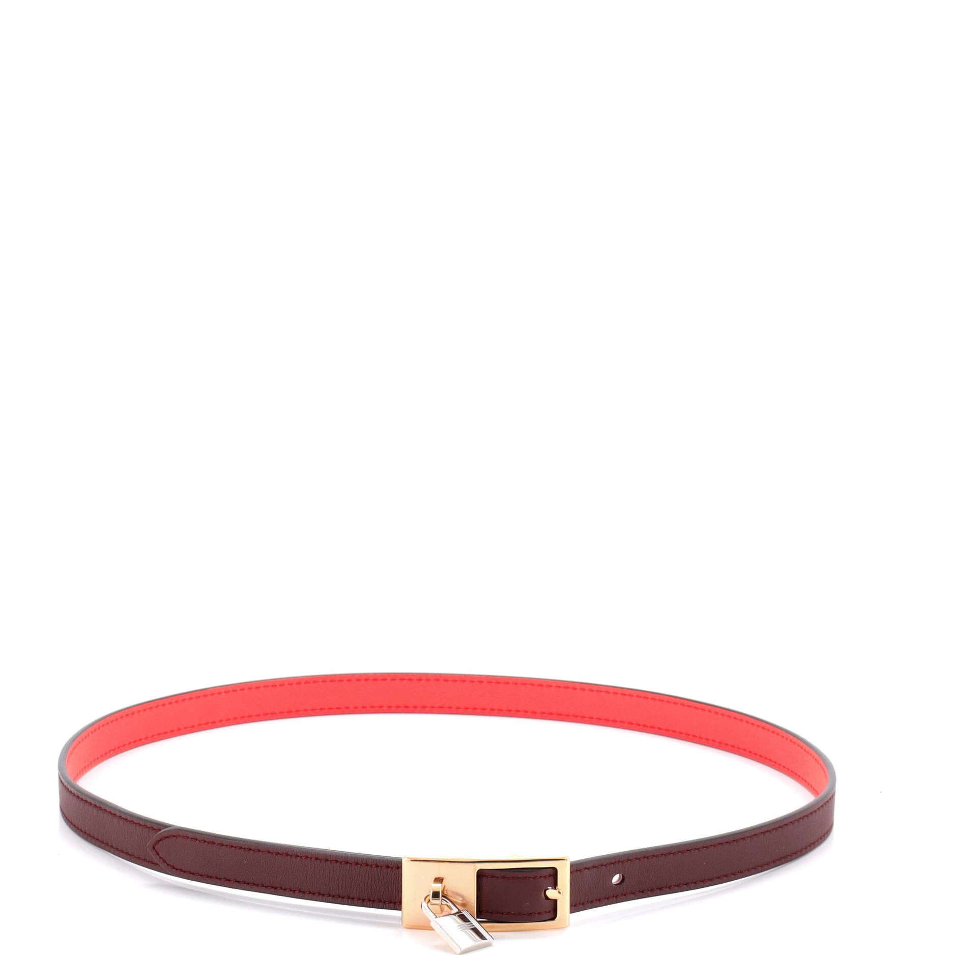 Hermes Lucky 15 reversible belt leather thin Size ONE SIZE - 1 Thumbnail