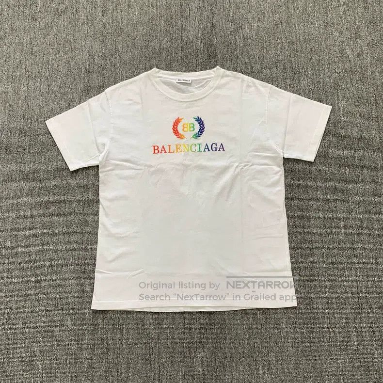 Balenciaga Balenciaga Rainbow Wheat Short Sleeve T-Shirt, XL Size Size US XL / EU 56 / 4 - 1 Thumbnail