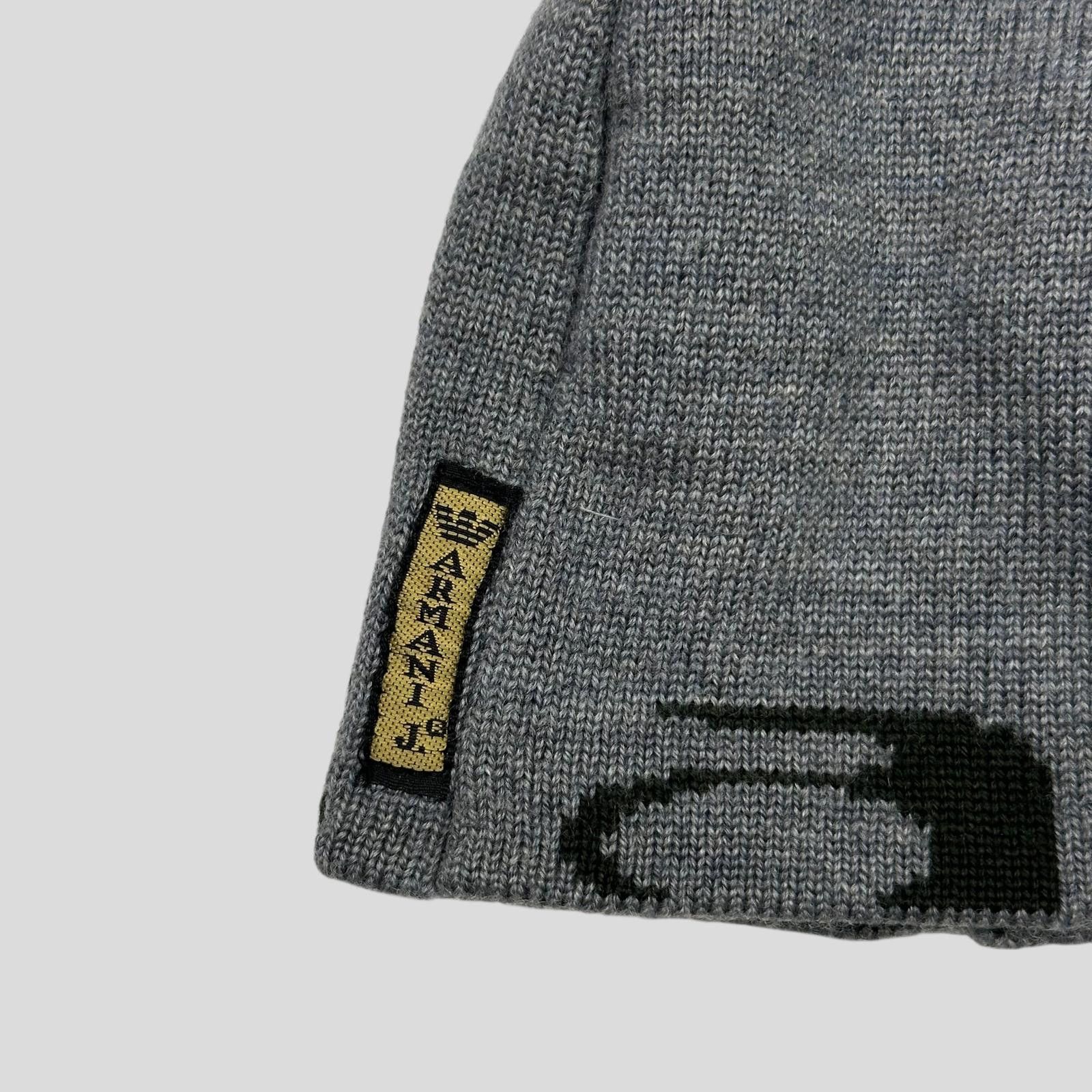Armani Armani Jeans 00’s Animal Rip Spellout Wool Beanie - S/M Size ONE SIZE - 2 Thumbnail