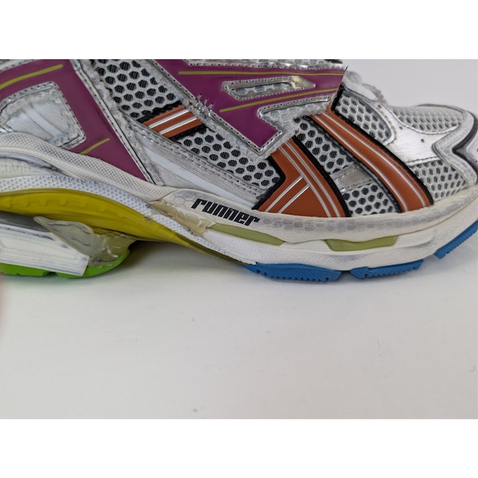 Balenciaga o1rshd1 Runner Sneakers in Multicolor / Mesh / Rubber Size US 13 / EU 46 - 5 Thumbnail