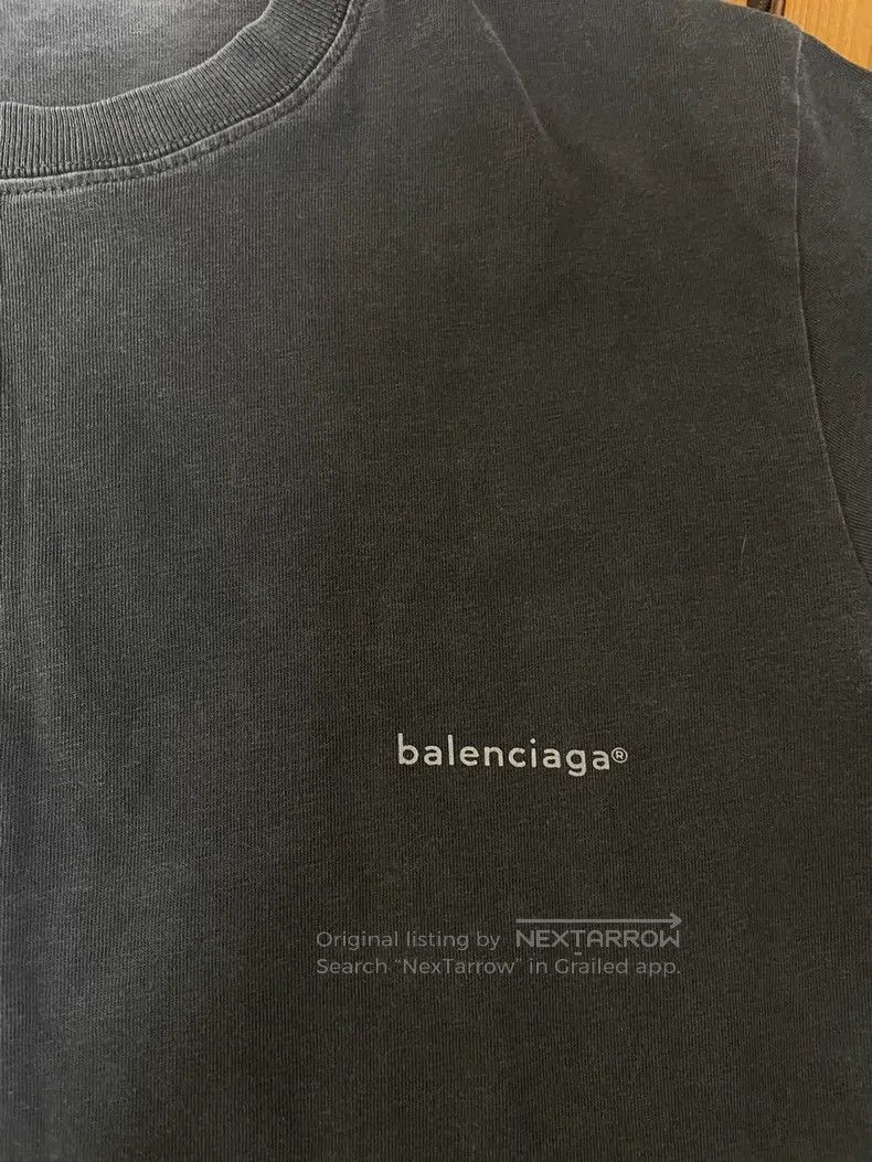 Balenciaga Balenciaga Distressed short-sleeved T-shirt Size US XS / EU 42 / 0 - 2 Thumbnail