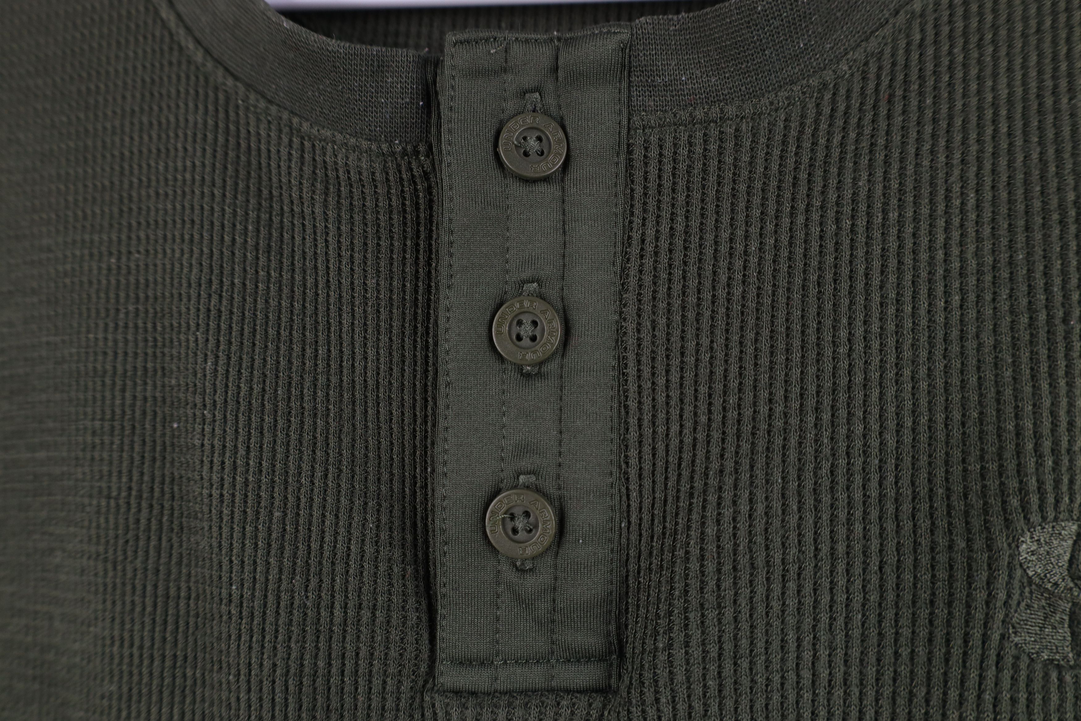 Under Armour Under Armour Thermal Waffle Knit Long Sleeve Henley T-Shirt Size US M / EU 48-50 / 2 - 5 Thumbnail