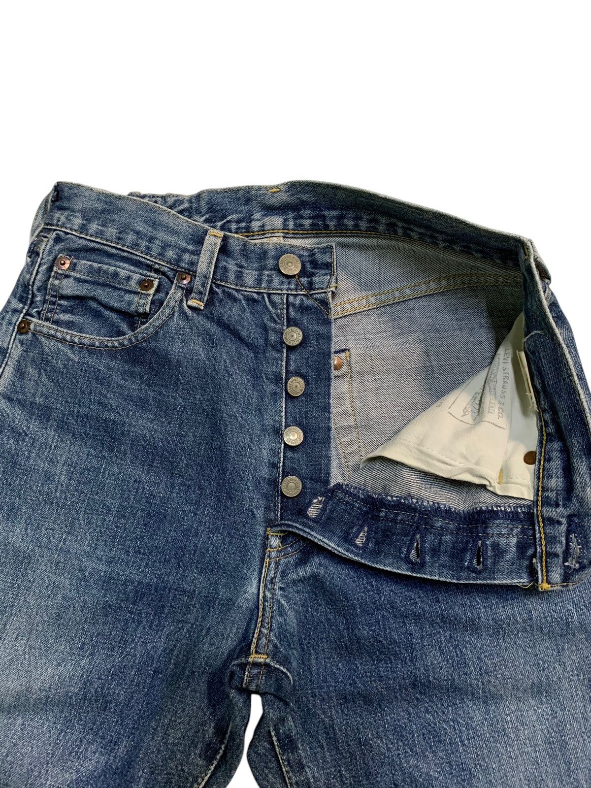 Levi's VINTAGE LEVIS 503B SELVEDGE BIG E FADED DISTRESSED DENIM Size US 28 / EU 44 - 8 Thumbnail