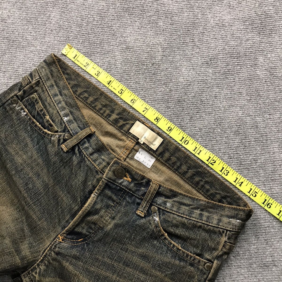 Designer × Japanese Brand RUSTY💀ROUGE VIF MADE IN JAPAN DENIM RUSTY JEANS PANTS Size US 30 / EU 46 - 15 Thumbnail