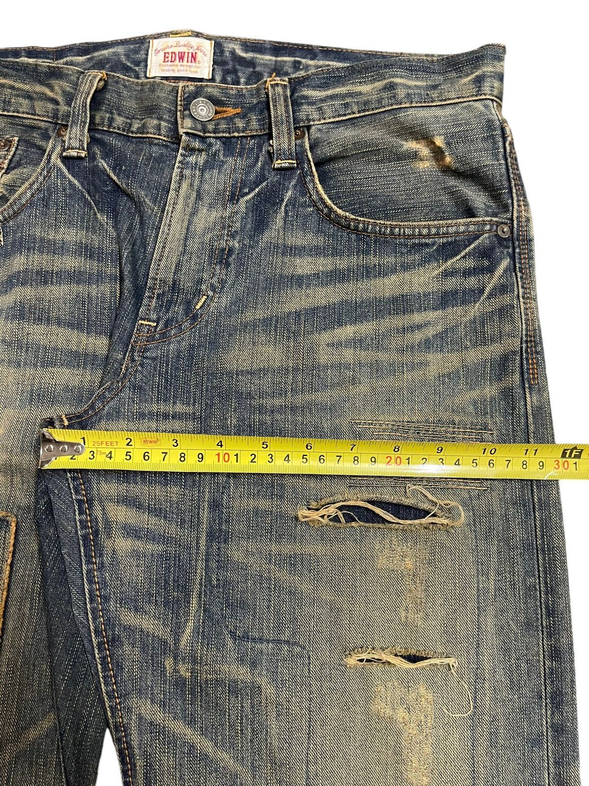 Edwin Edwin XV Exclusive Vintage Faded Wash Distressed Baggy Jeans Size US 34 / EU 50 - 16 Thumbnail