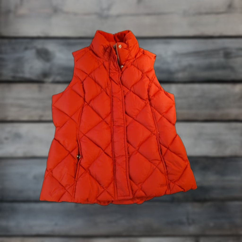 Eddie Bauer Eddie Bauer Puffer Vest M Red Quilted Full Zip EB 700 FP Premium Quality Women Size M / US 6-8 / IT 42-44 - 1 Thumbnail