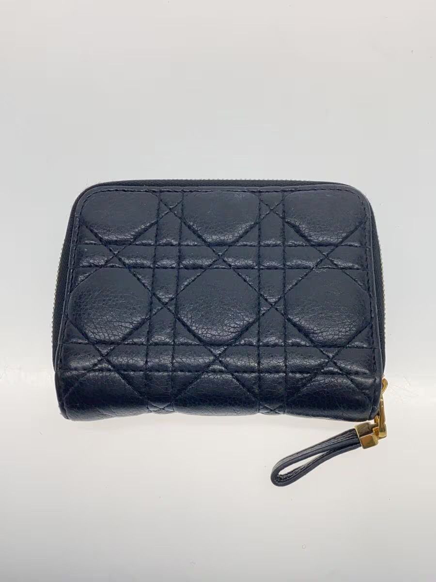 Dior Dior Leather Bi-Fold Wallet Black Size ONE SIZE - 2 Thumbnail