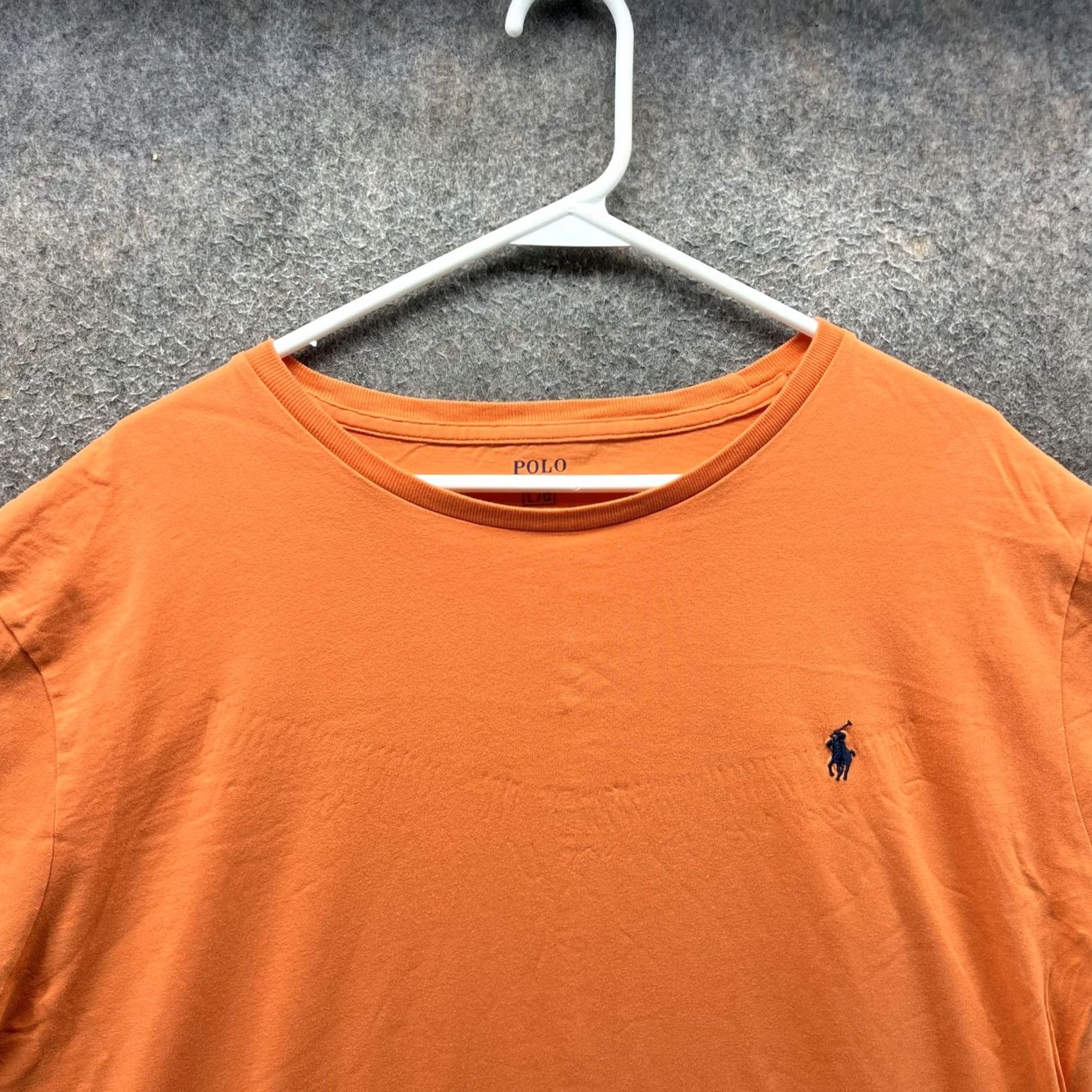 Polo Ralph Lauren Polo Ralph Lauren Shirt Mens Large Orange Crewneck Cotton Pony Logo Tee Size US L / EU 52-54 / 3 - 4 Thumbnail