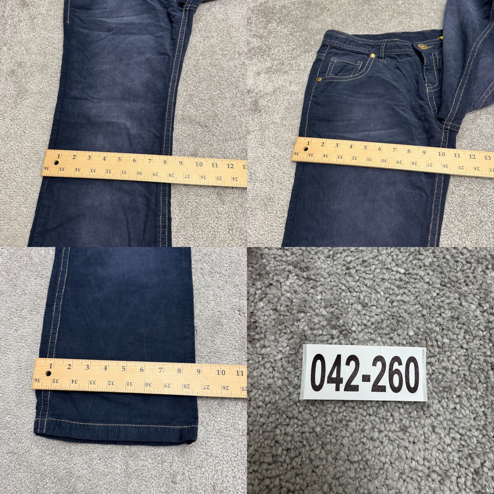 CO VINTAGE Denim Co Jeans Womens 14 Denim Co Denim Co Jeans 14 Navy Blue Mid Rise Corduroy Boyfriend Regular 5-Pocket Blue Mens Womens Girls Boys Size 36" / US 14 / IT 50 - 10 Thumbnail