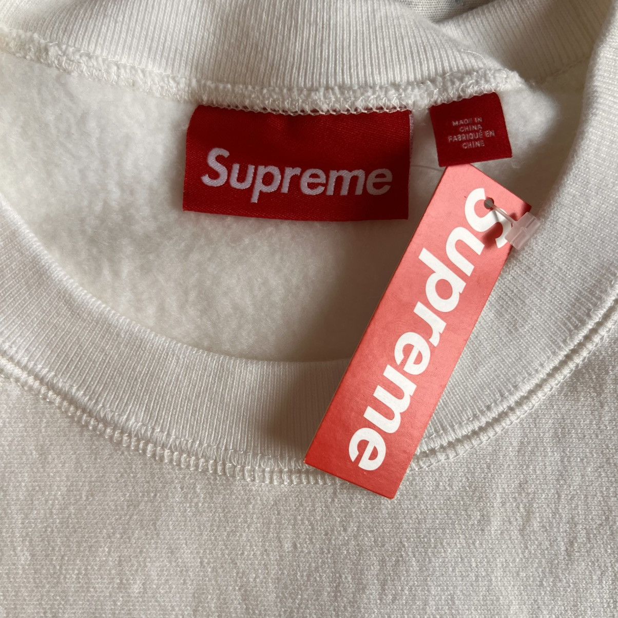 Supreme M Supreme washed box logo 25crewneck white hoodie sweatshirt Size US M / EU 48-50 / 2 - 15 Thumbnail