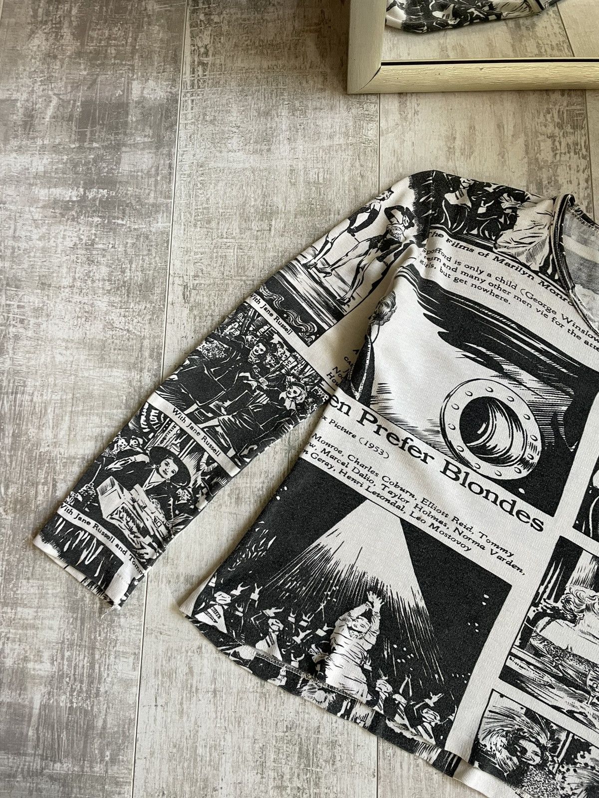 Vintage VERE RARE 70’s Vintage Men Prefer Blondes Movie Film Retro Size M / US 6-8 / IT 42-44 - 6 Thumbnail