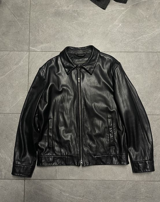 Banana Republic Vintage 90's Banana Republic Leather Jacket | Grailed