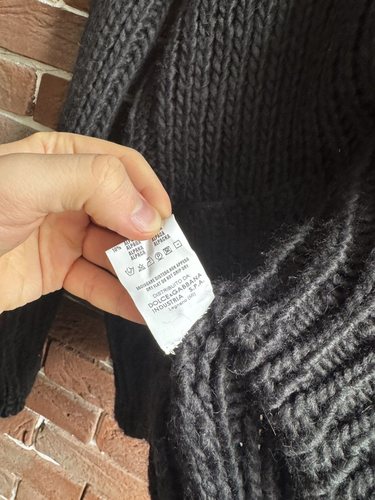 Dolce & Gabbana Dolce&Gabbana D&G Vintage Archive Heavy Black Knit Luxury M Size US M / EU 48-50 / 2 - 6 Thumbnail