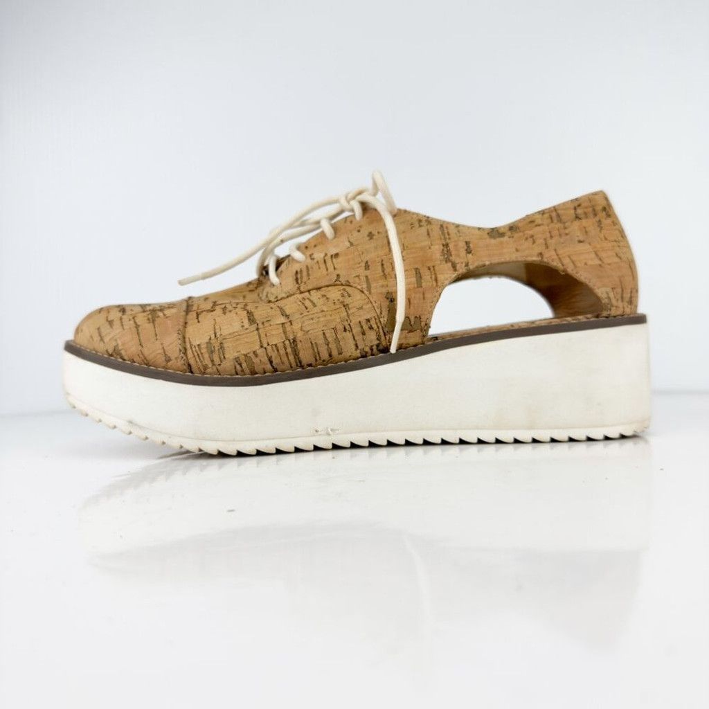 SCHUTZ SCHUTZ Oxford Cut Out Cork Lightweight Contemporary Tan Size US 11 / IT 41 - 7 Thumbnail