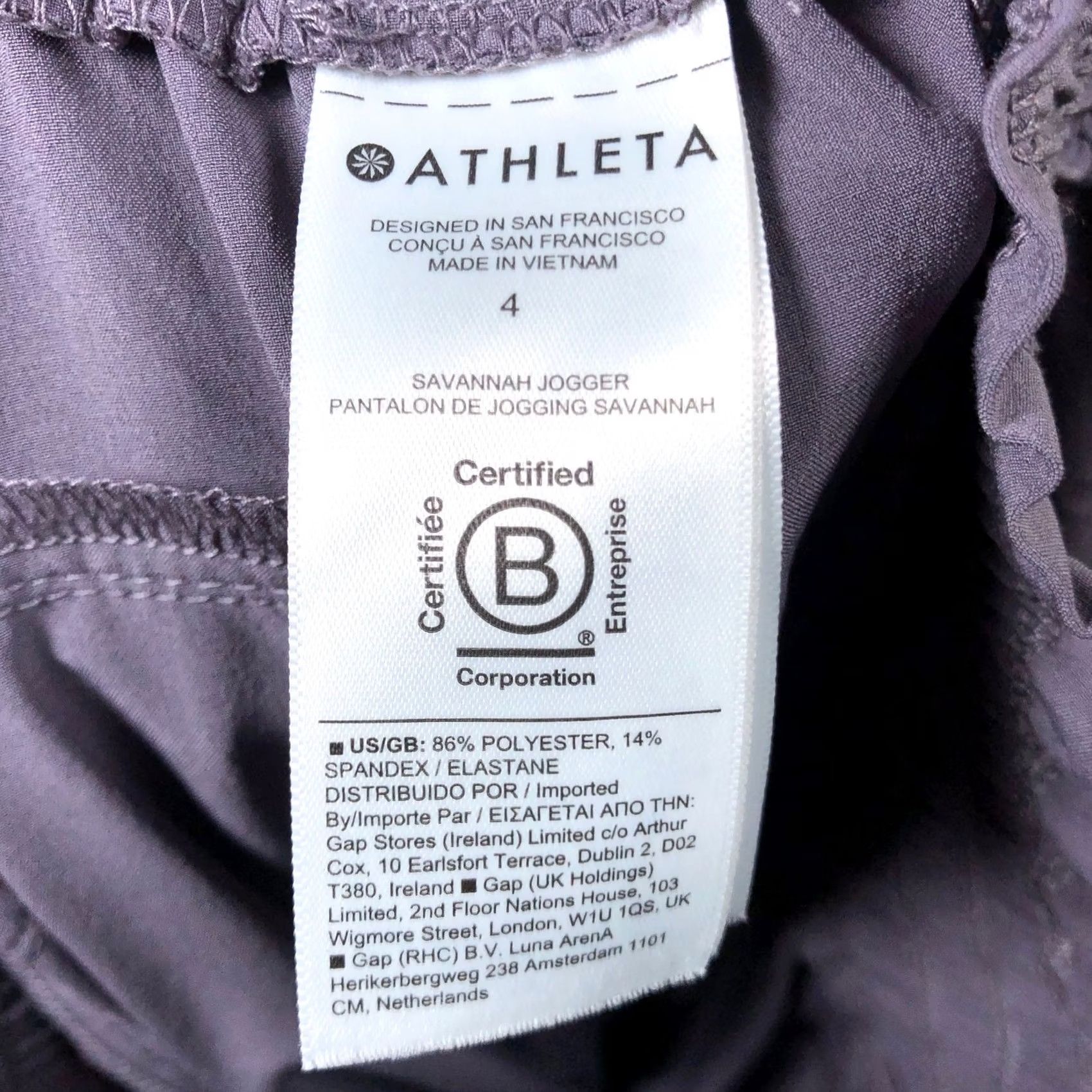 Athleta Athleta Womens Pants Dusty Violet Savannah Joggers Pockets Stretch 4 Size 27" / US 4 / IT 40 - 5 Thumbnail