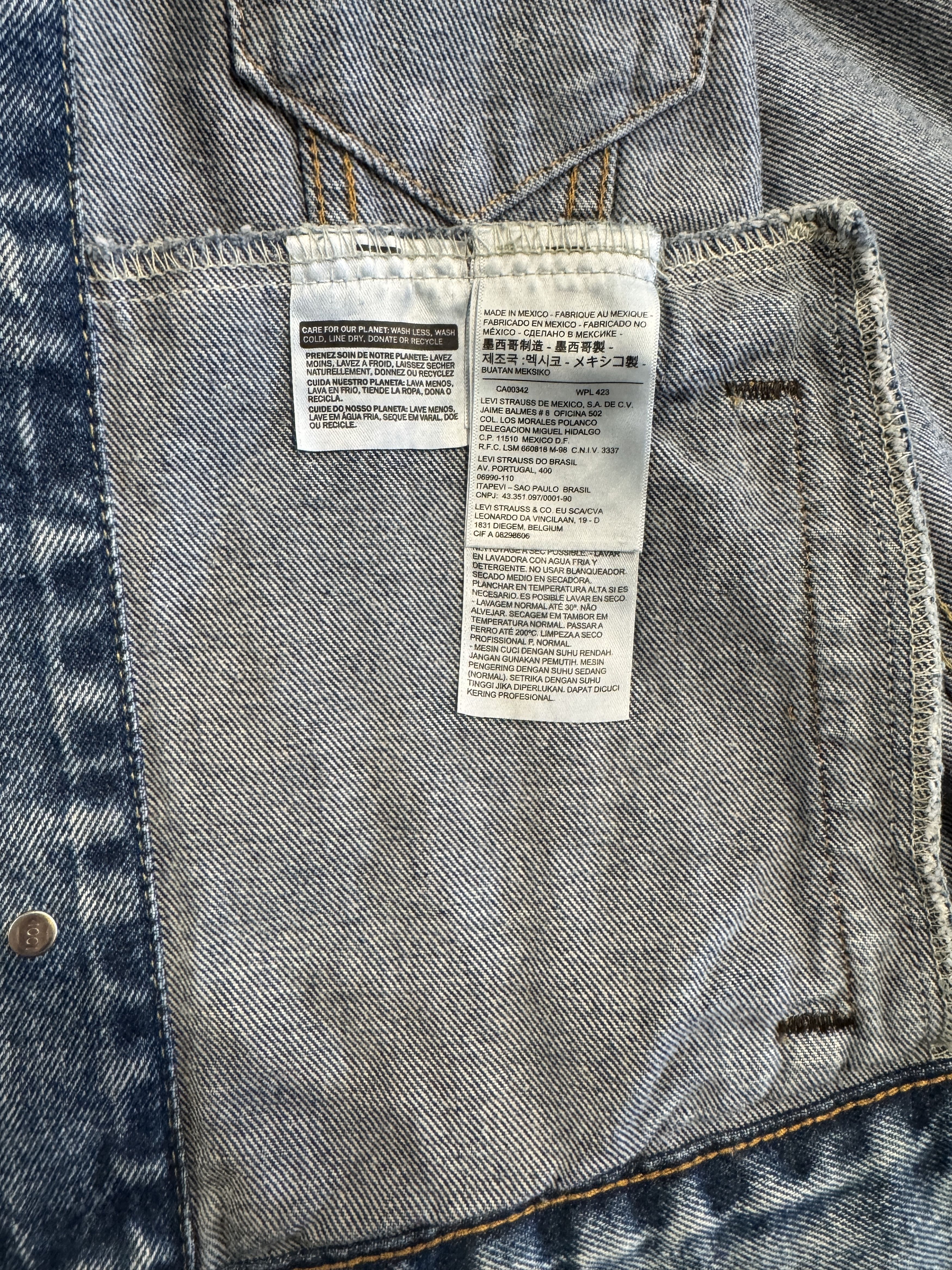Levi's LEVI'S DISTRESSED ACID WASH DENIM JACKET SIZE SMALL Size US S / EU 44-46 / 1 - 10 Thumbnail