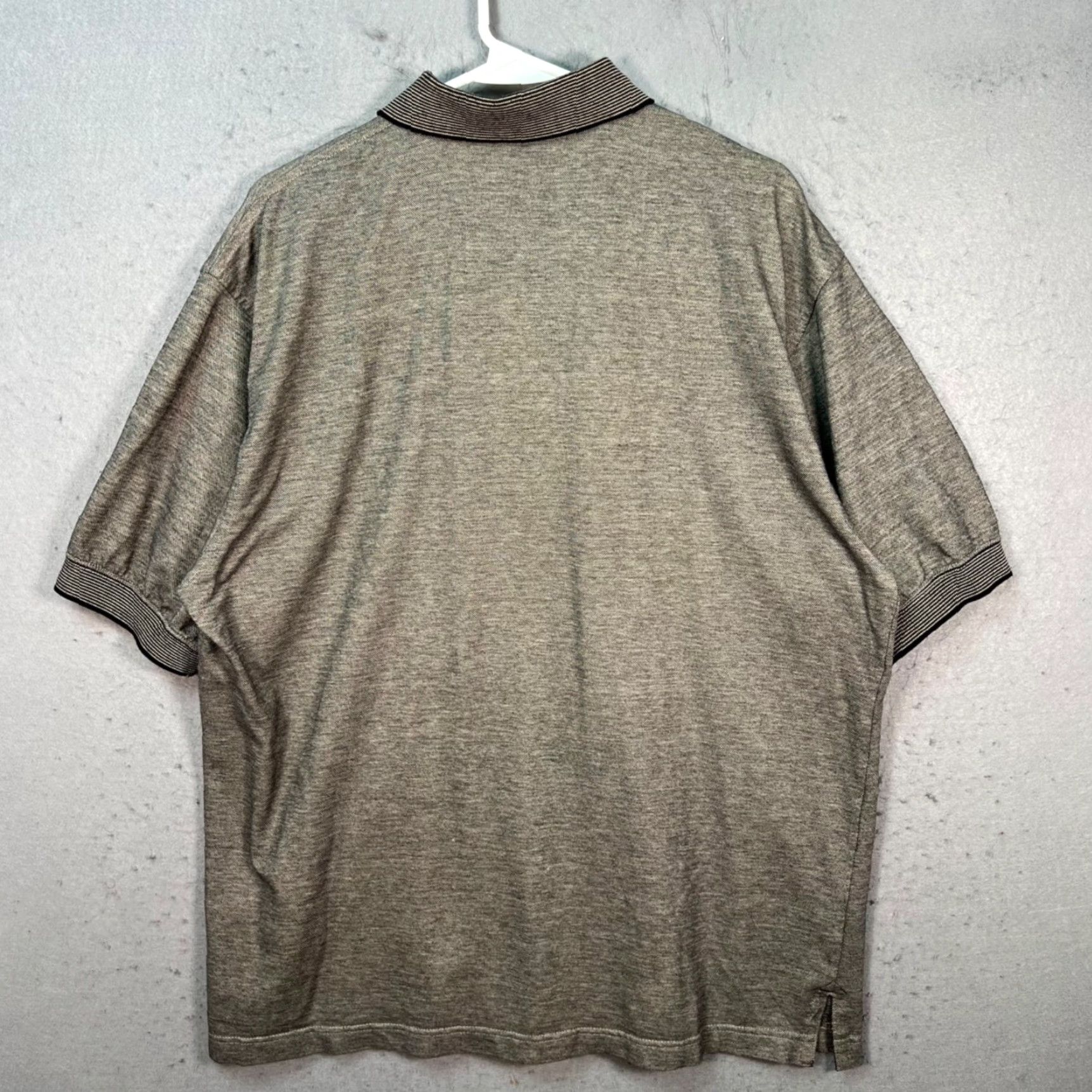 Vintage VINTAGE Pro Celebrity Polo Shirt Mens XL Gray Golf Theme Graphic Cotton Blend Polo Shirt Short Sleeve Button Closure Collared Casual 8/10 Mens Size US XL / EU 56 / 4 - 2 Thumbnail