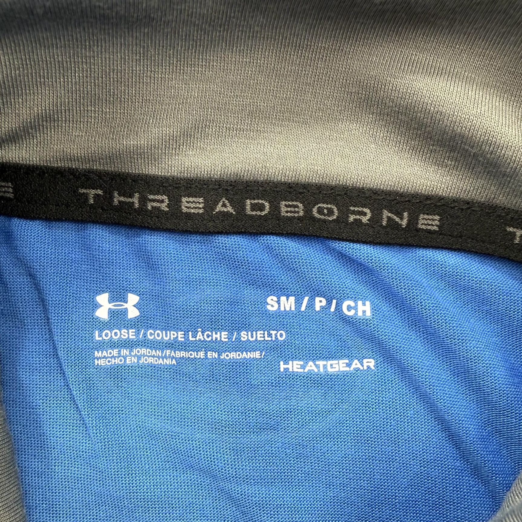 Under Armour Under Armour Threadborne Pullover Mens Small Blue 1/4 Zip HeatGear Running Gym Training Moisture Wicking Quick Dry Lightweight Mock Neck Size US S / EU 44-46 / 1 - 3 Thumbnail