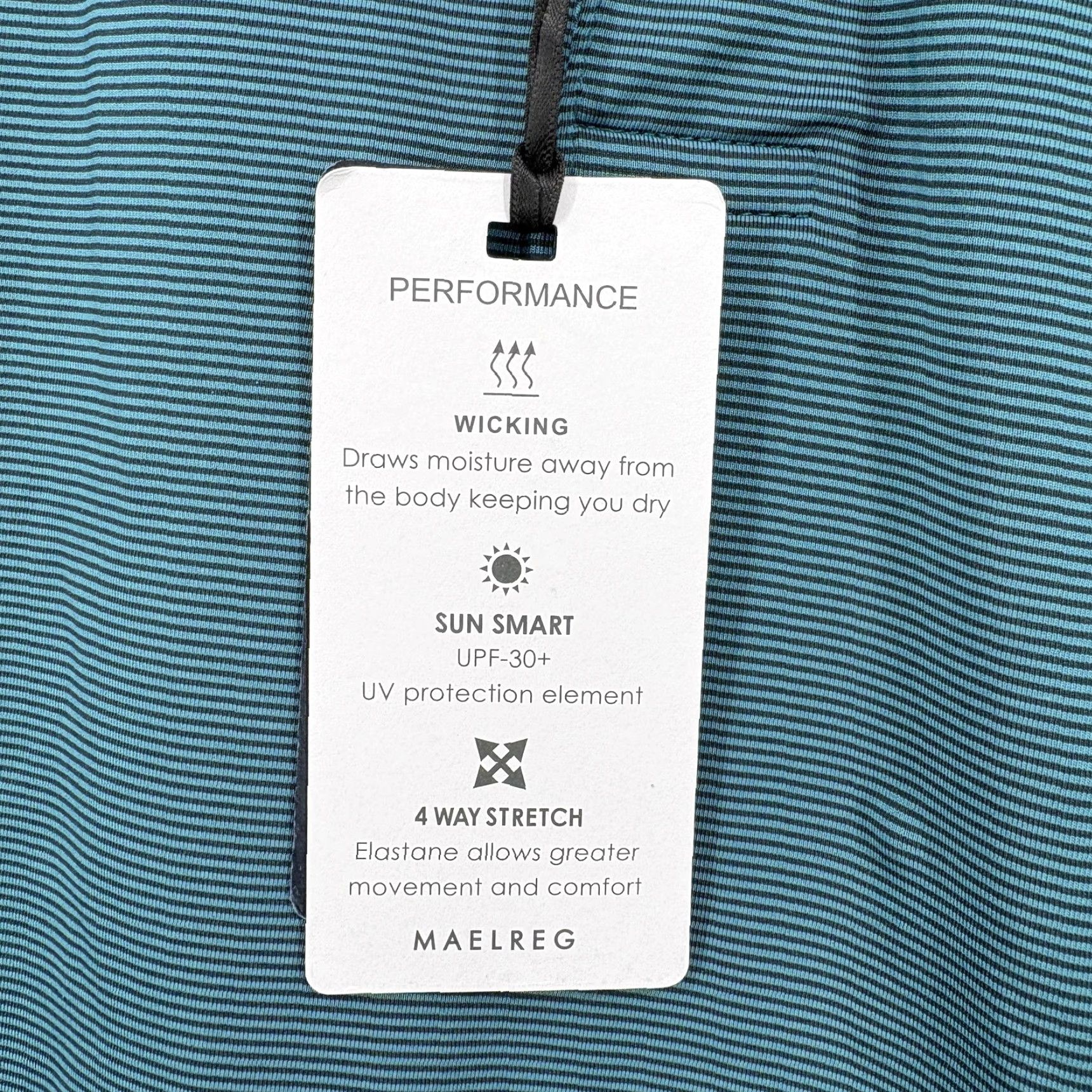 Vintage Maelreg Performance Polo Shirt Mens XL Blue Stripe Long Sleeve Golf Casual Camp Size US XL / EU 56 / 4 - 5 Thumbnail