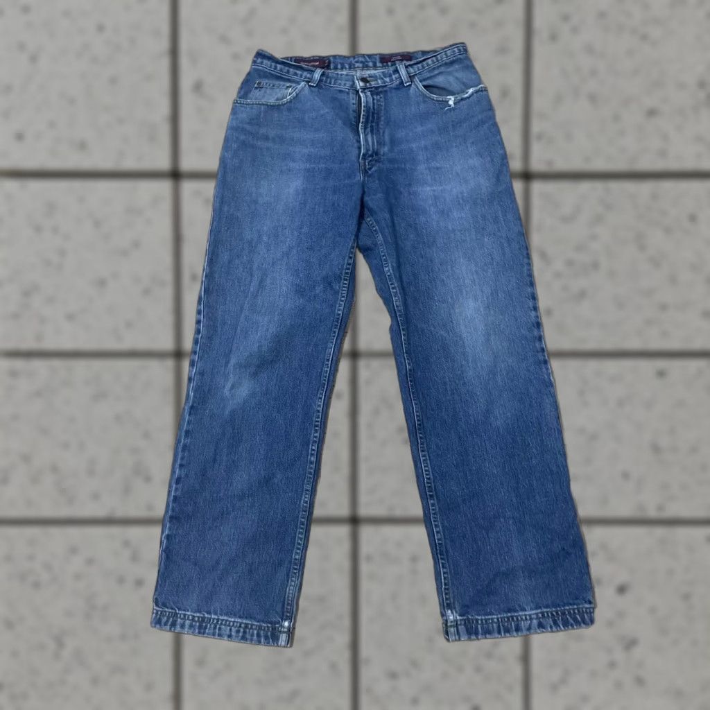 Nordstrom VINTAGE Nordstrom Jeans Men 32x30 Blue Wash Straight Wide Denim 90s Canada Mens Jeans Size US 32 / EU 48 - 1 Thumbnail